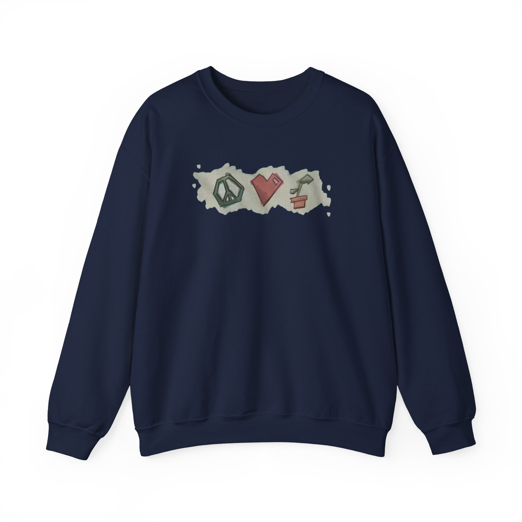 Mumbo Jumbo Peace, Love and Plants Unisex Heavy Blendâ„¢ Crewneck Sweatshirt