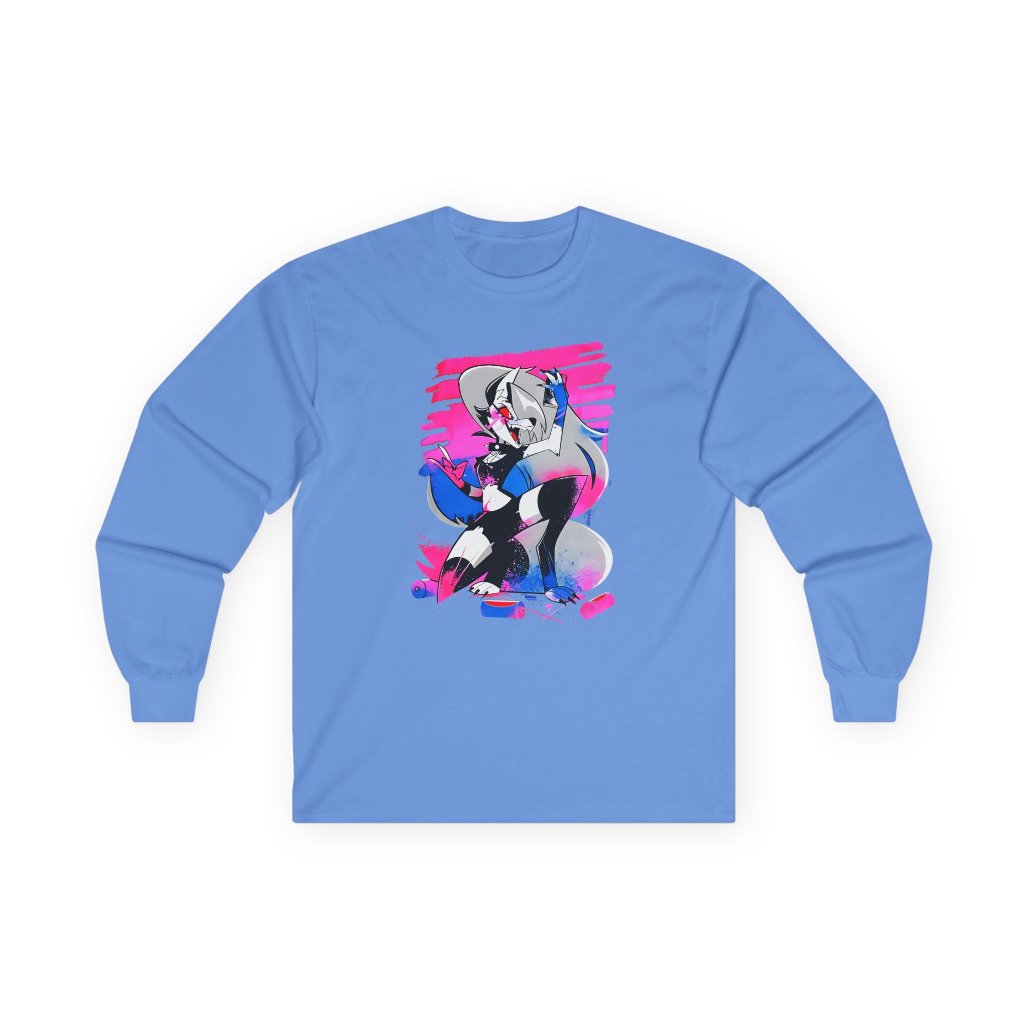 Helluva Boss Loona Micro Ribbed Unisex Ultra Cotton Long Sleeve Tee