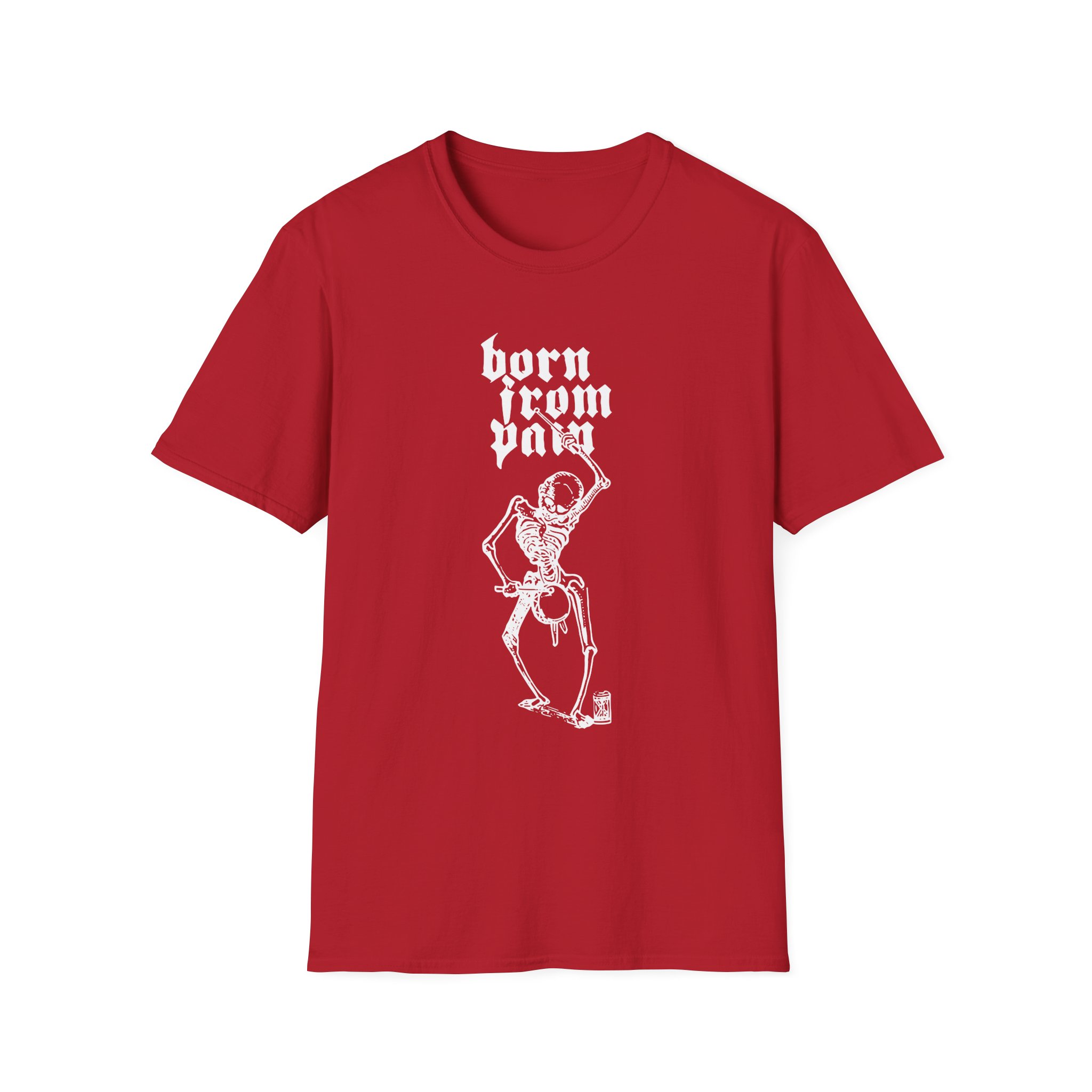 Born From Pain Marching to the Beat of Death Unisex Softstyle T-Shirt