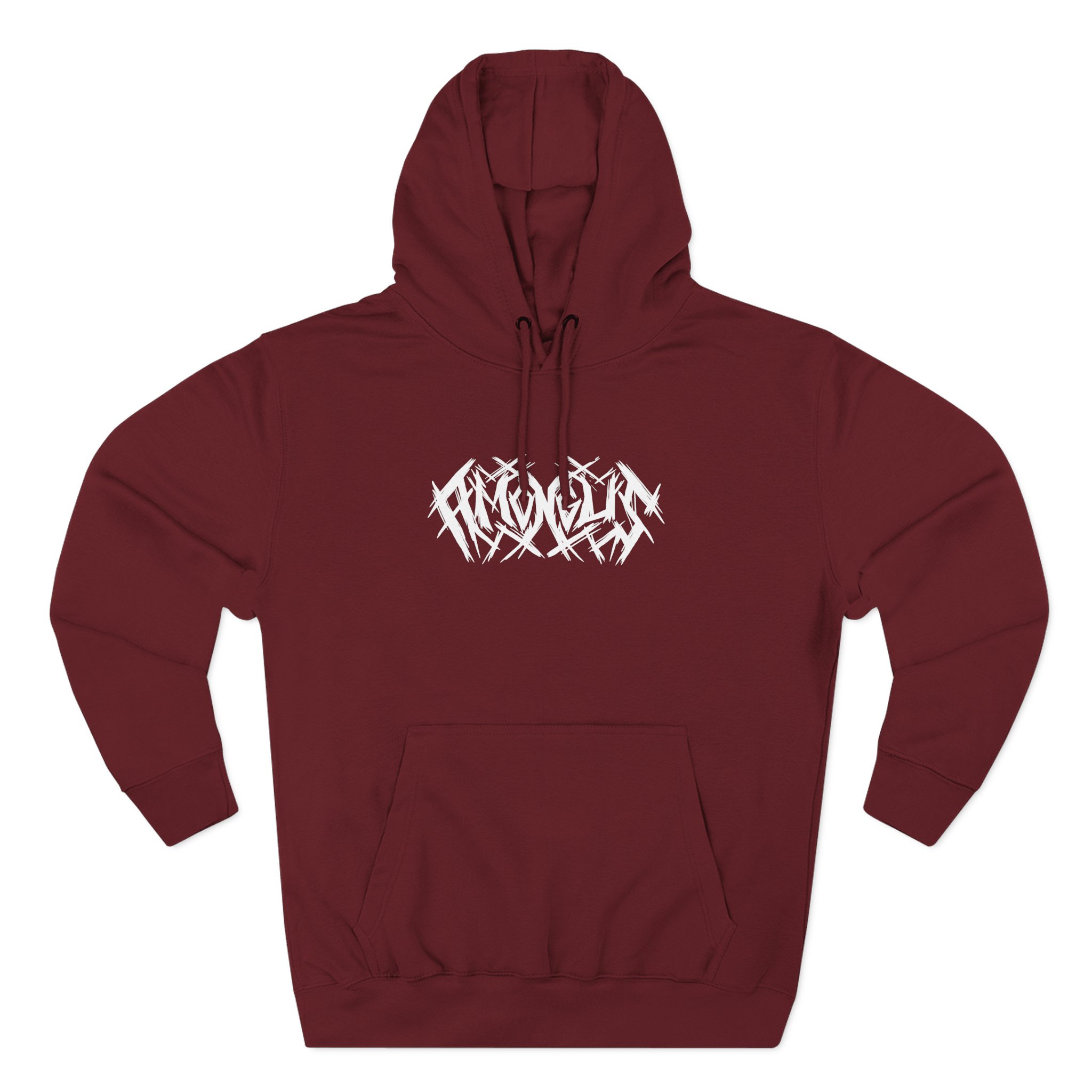 Among Us Metal Red Three-Panel Fleece Hoodie