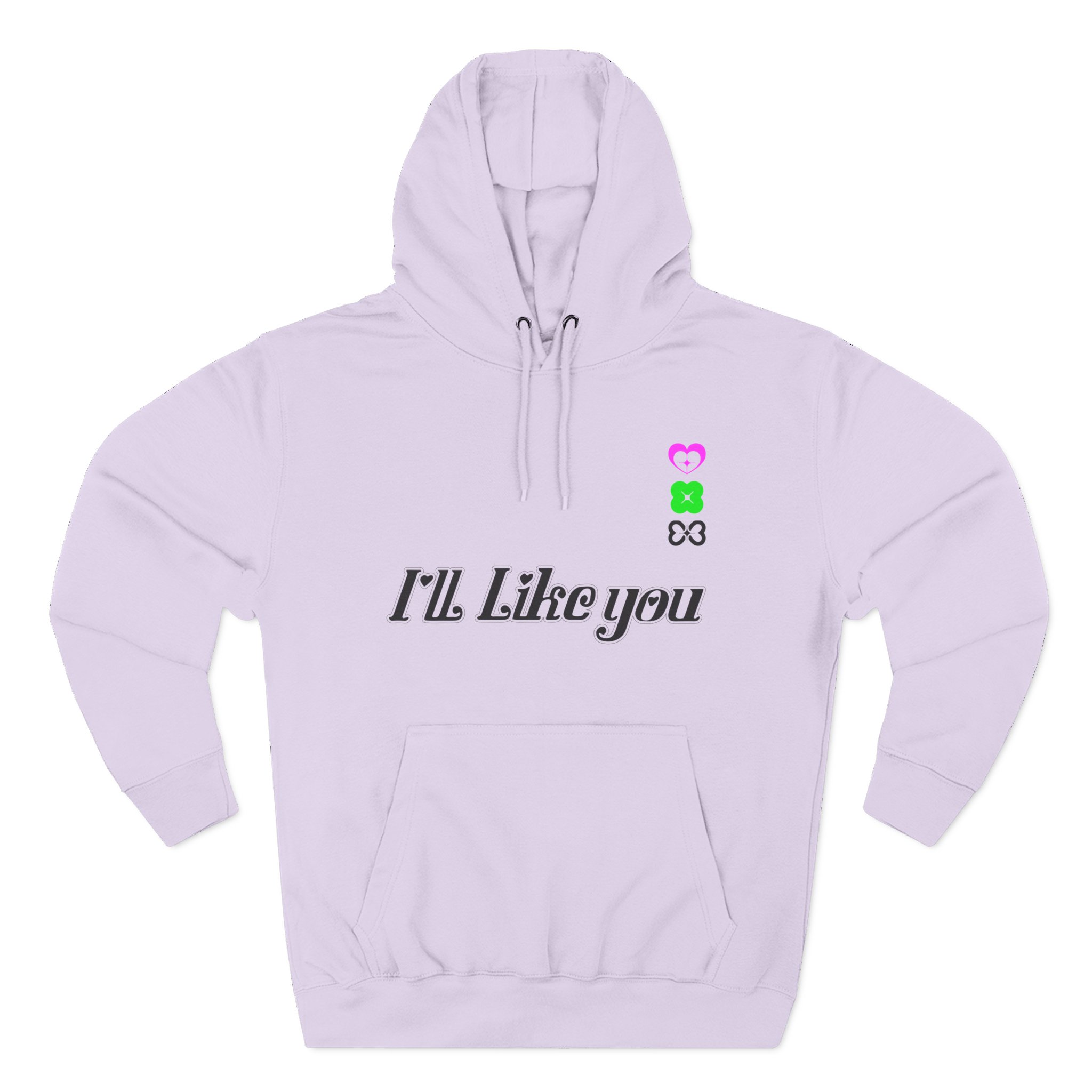 ILLIT 2nd Mini Album ‘i’ll Like You Three-Panel Fleece Hoodie