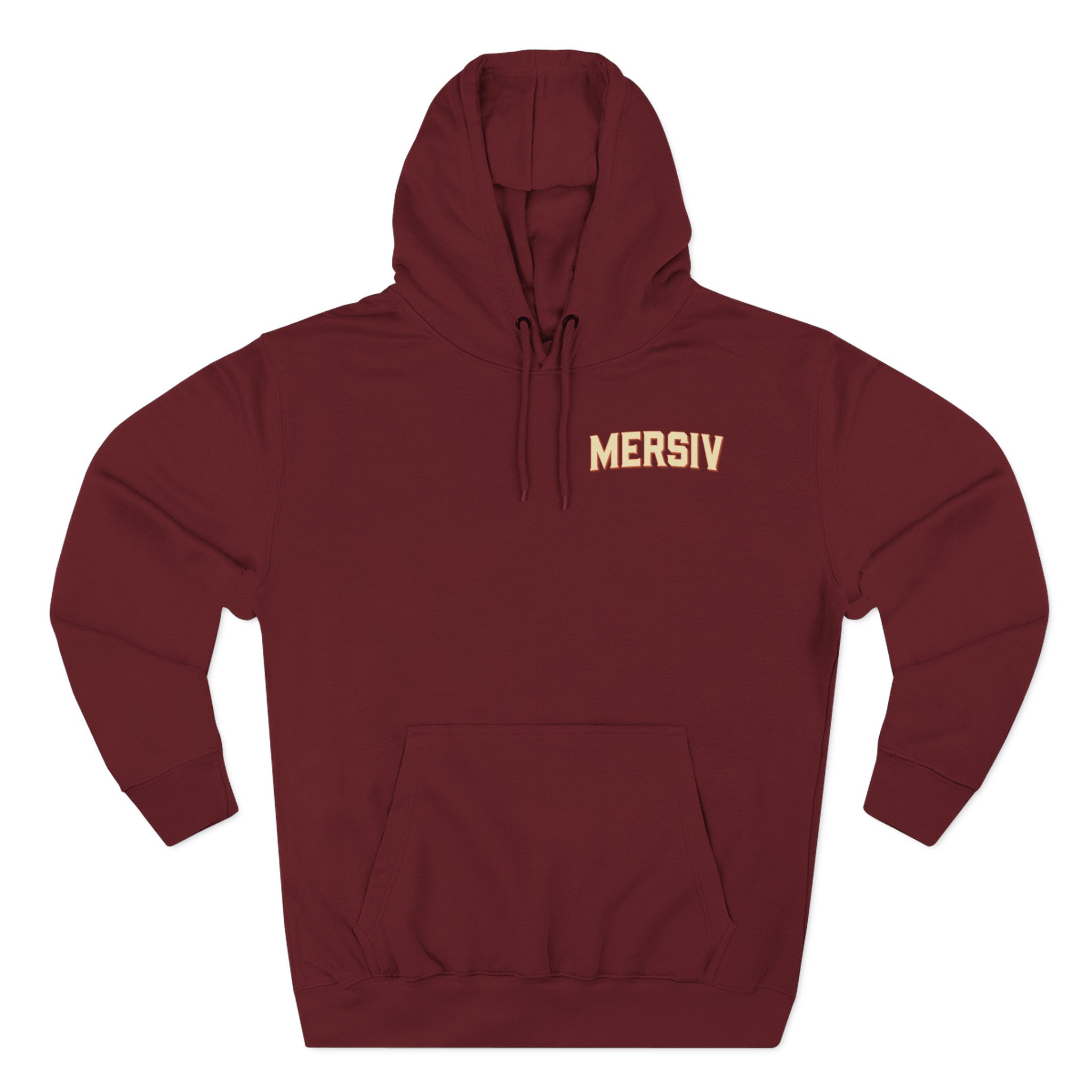 Mersiv Tan Chicago Three-Panel Fleece Hoodie
