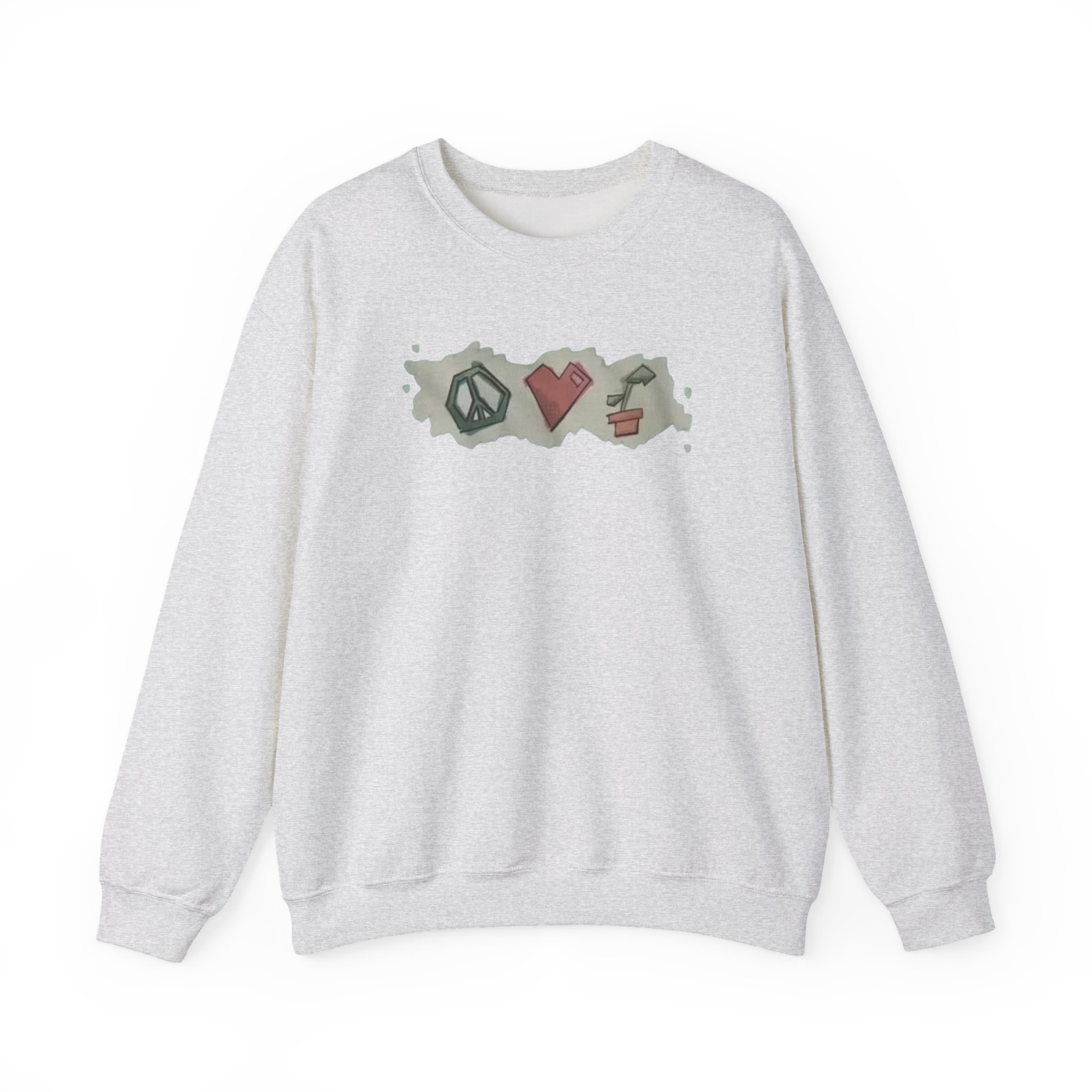 Mumbo Jumbo Peace, Love and Plants Unisex Heavy Blendâ„¢ Crewneck Sweatshirt