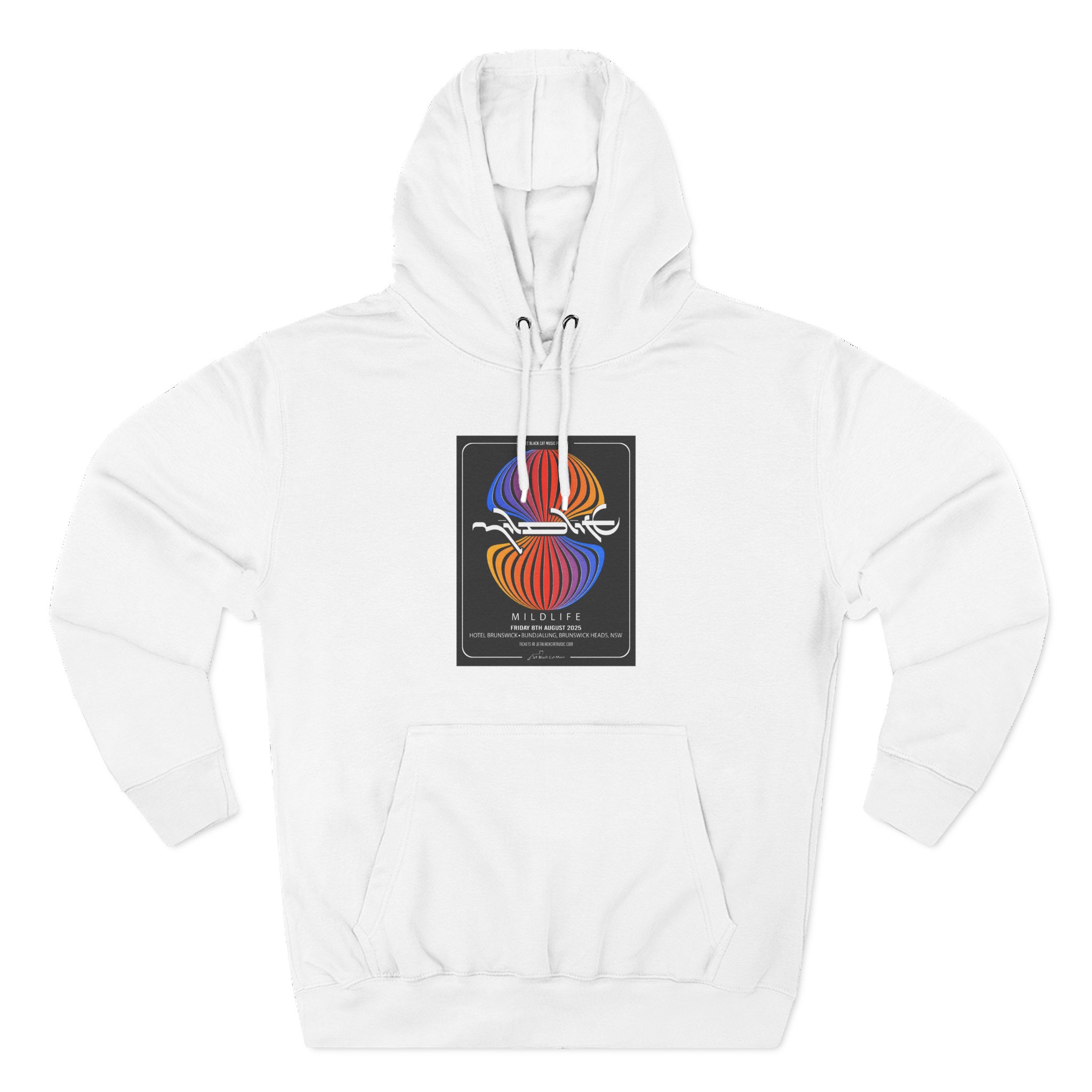 Mildlife Hotel Brunswick, NSW Concert Three-Panel Fleece Hoodie