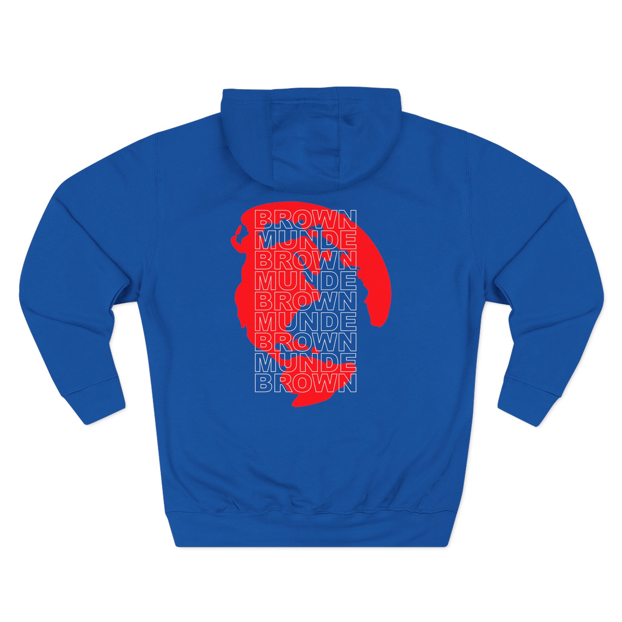 AP Dhillon Brown Munde Three-Panel Fleece Hoodie