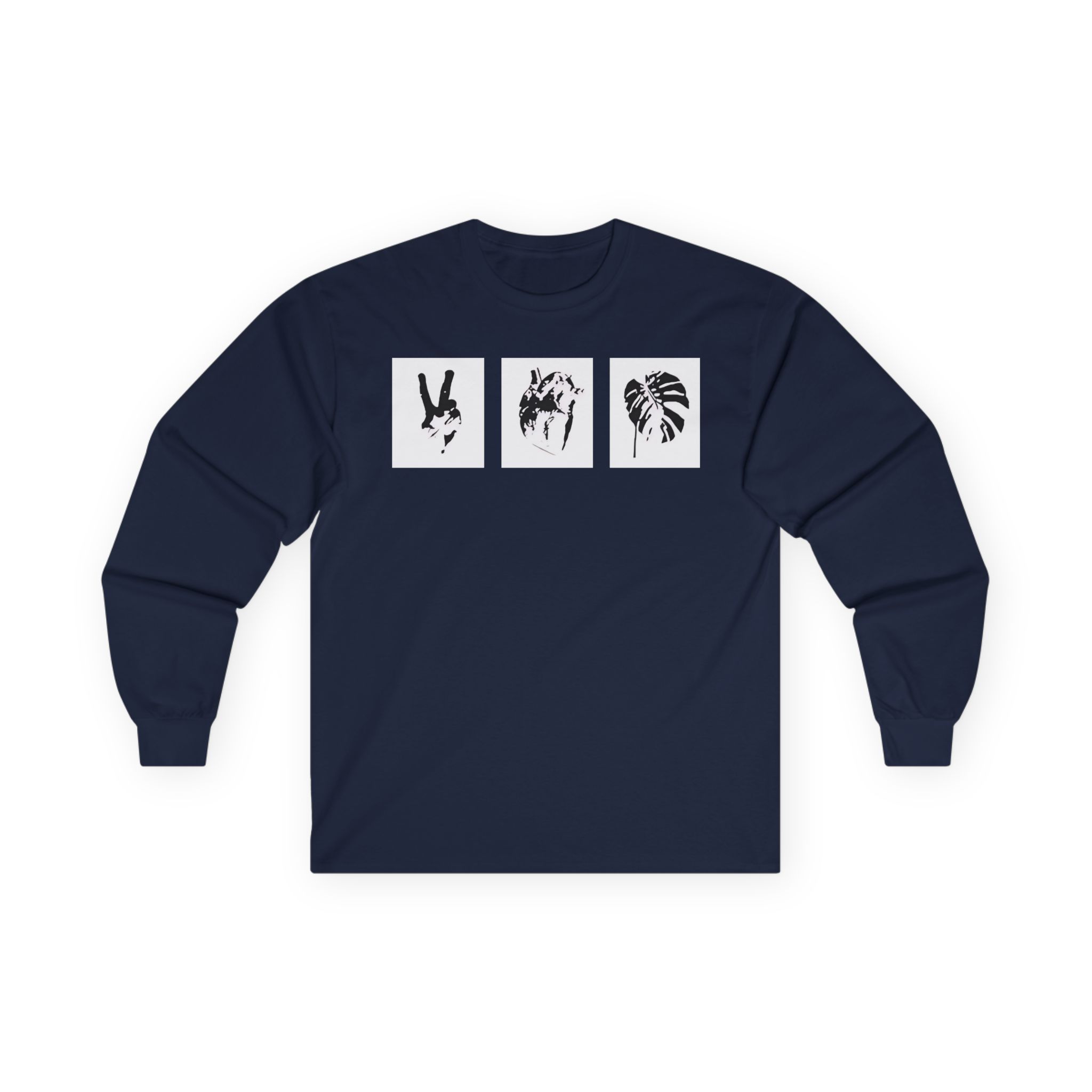 Mumbo Jumbo Peace, Love and Heavy Metal Unisex Ultra Cotton Long Sleeve Tee