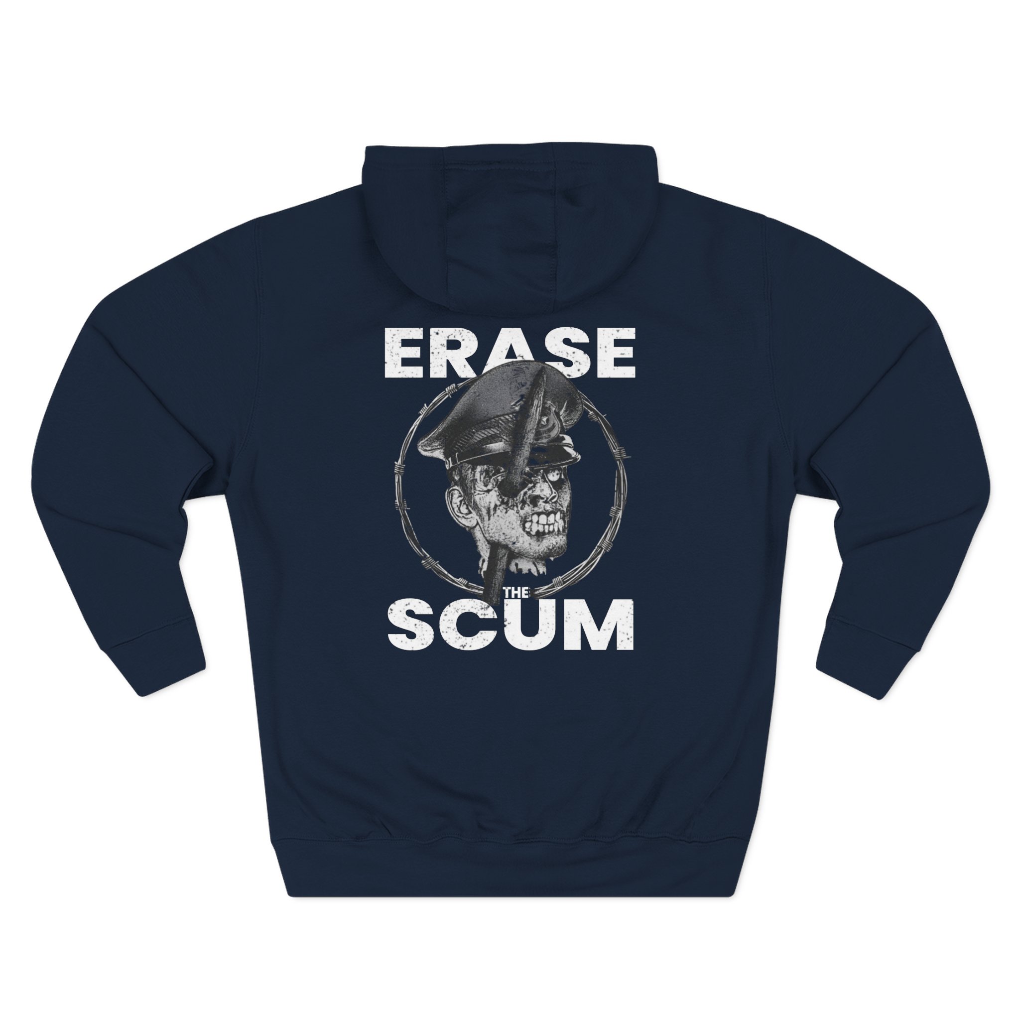 Get the Shot Erase the Scum Three-Panel Fleece Hoodie