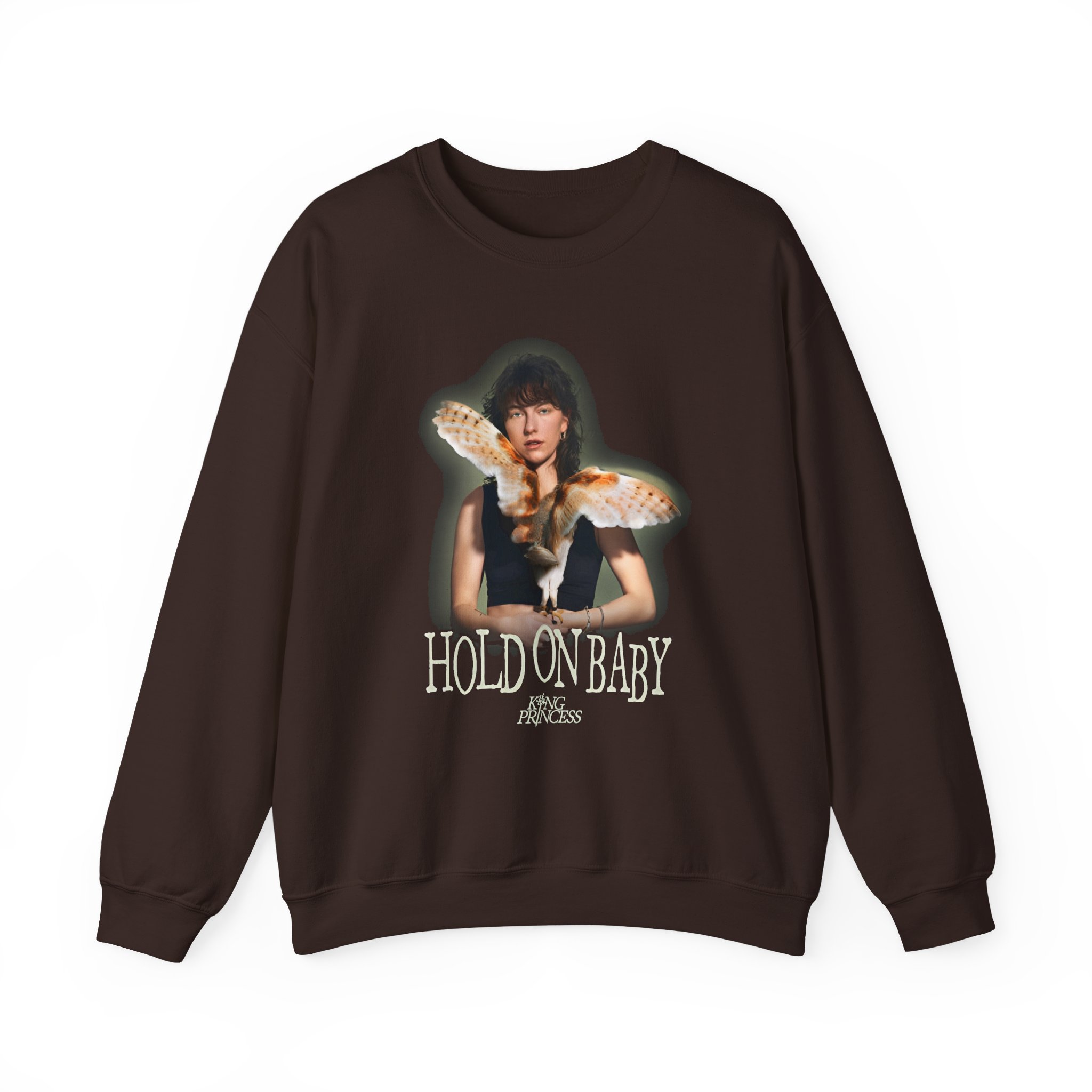 King Princess Hold on Baby Unisex Heavy Blendâ„¢ Crewneck Sweatshirt