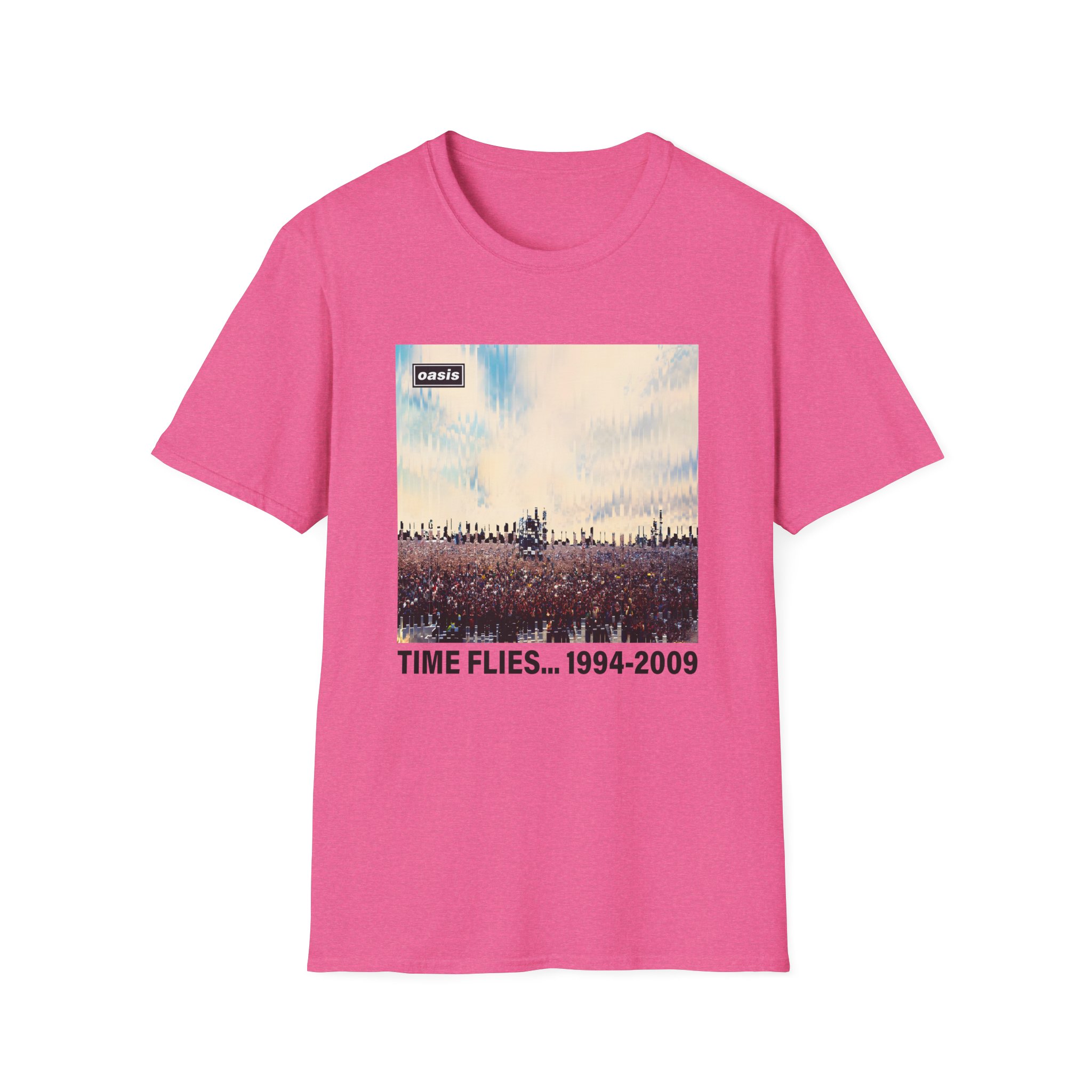 Oasis Time Flies 15th Anniversary Unisex Softstyle T-Shirt