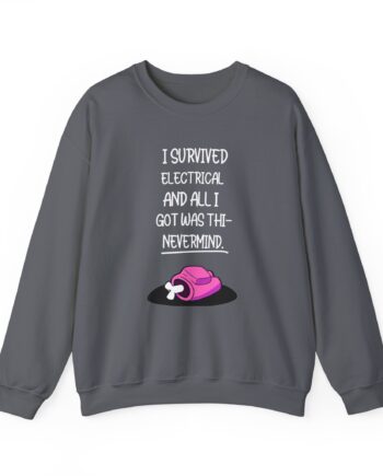 Among Us  Not Quite Survived Electrical Unisex Heavy Blend™ Crewneck Sweatshirt
