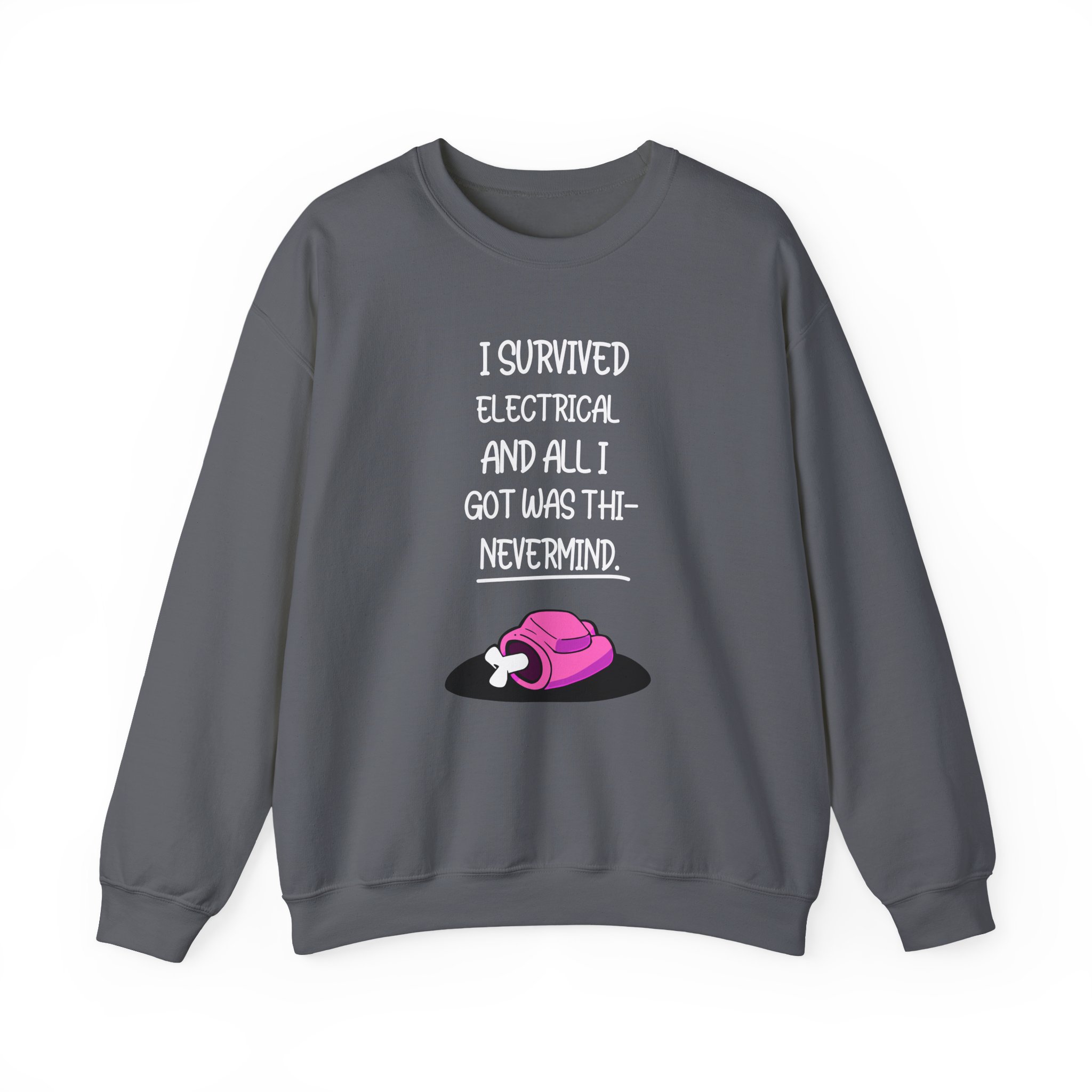 Among Us Not Quite Survived Electrical Unisex Heavy Blendâ„¢ Crewneck Sweatshirt