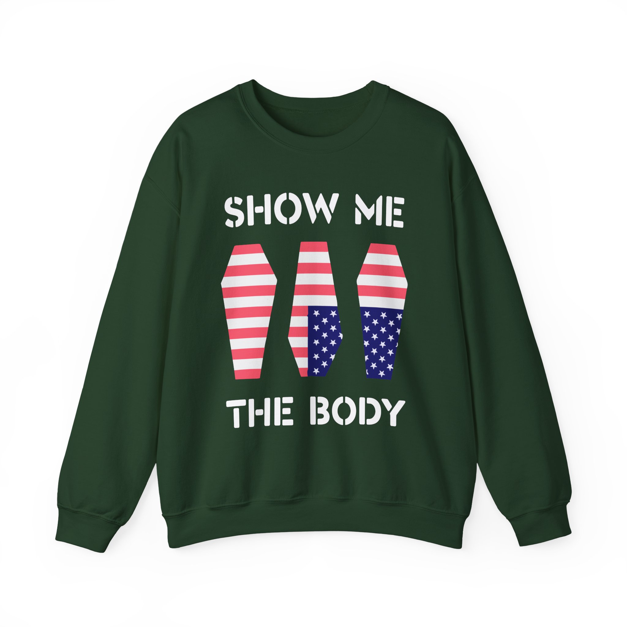 Show Me the Body Coffin Unisex Heavy Blendâ„¢ Crewneck Sweatshirt