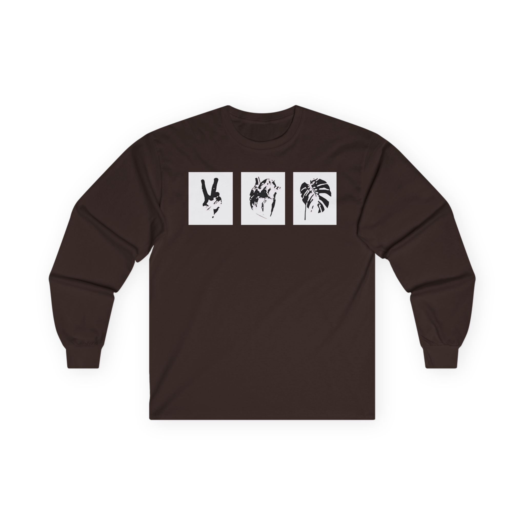 Mumbo Jumbo Peace, Love and Heavy Metal Unisex Ultra Cotton Long Sleeve Tee