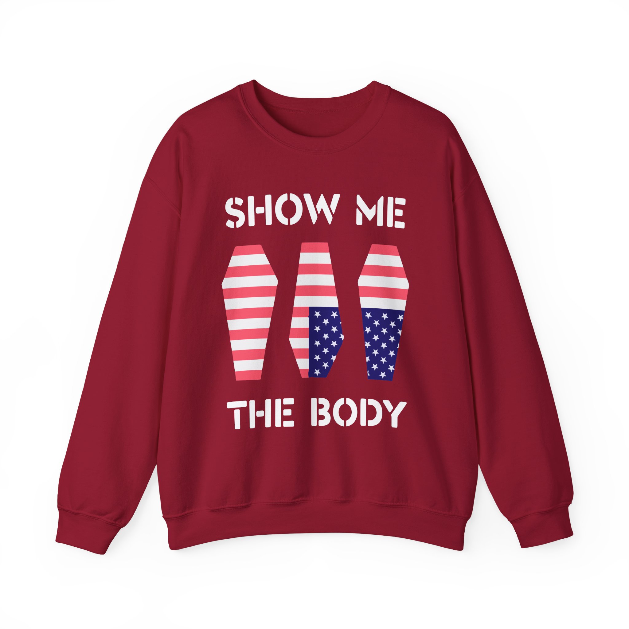 Show Me the Body Coffin Unisex Heavy Blendâ„¢ Crewneck Sweatshirt