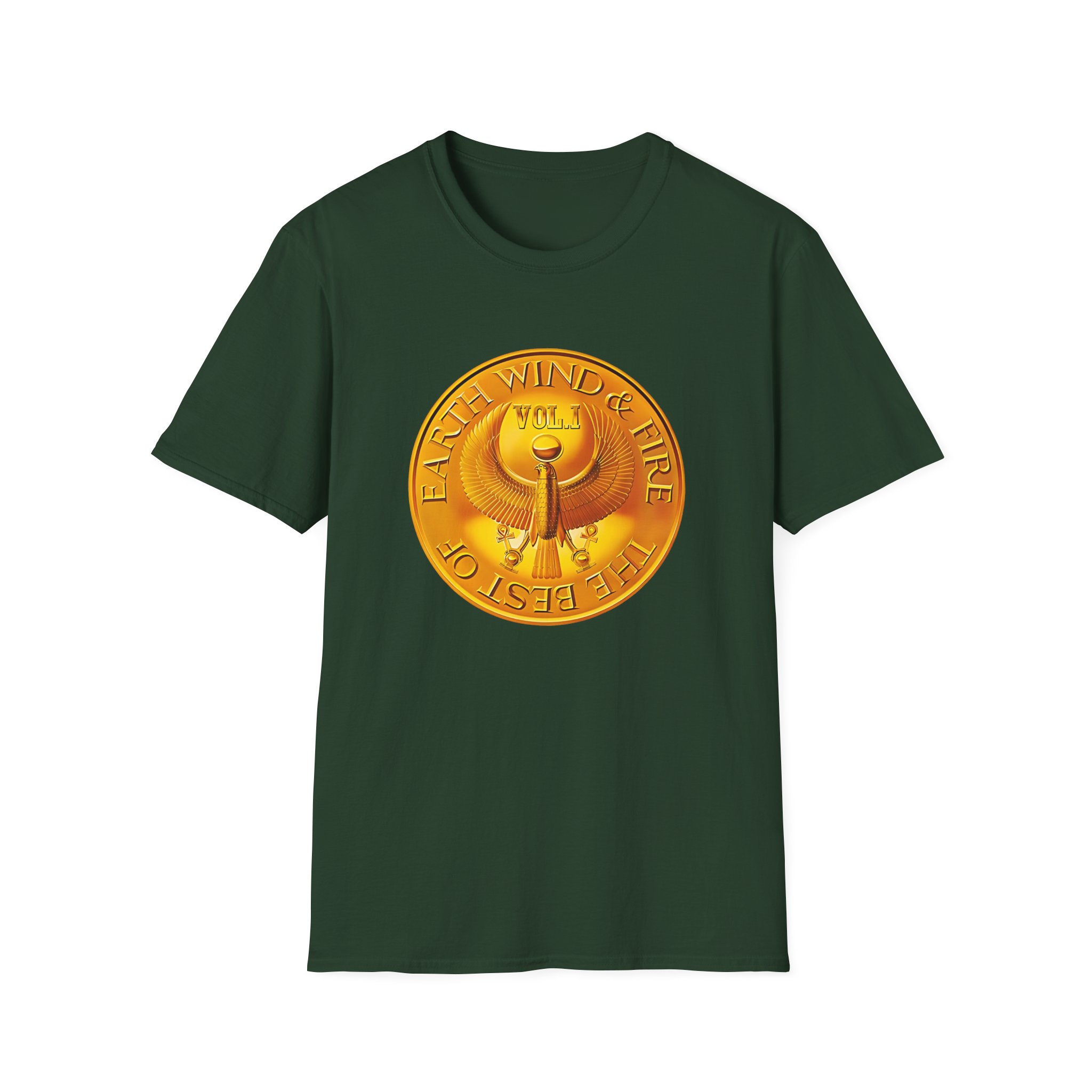 Earth Wind & Fire Medallion Teal Unisex Softstyle T-Shirt