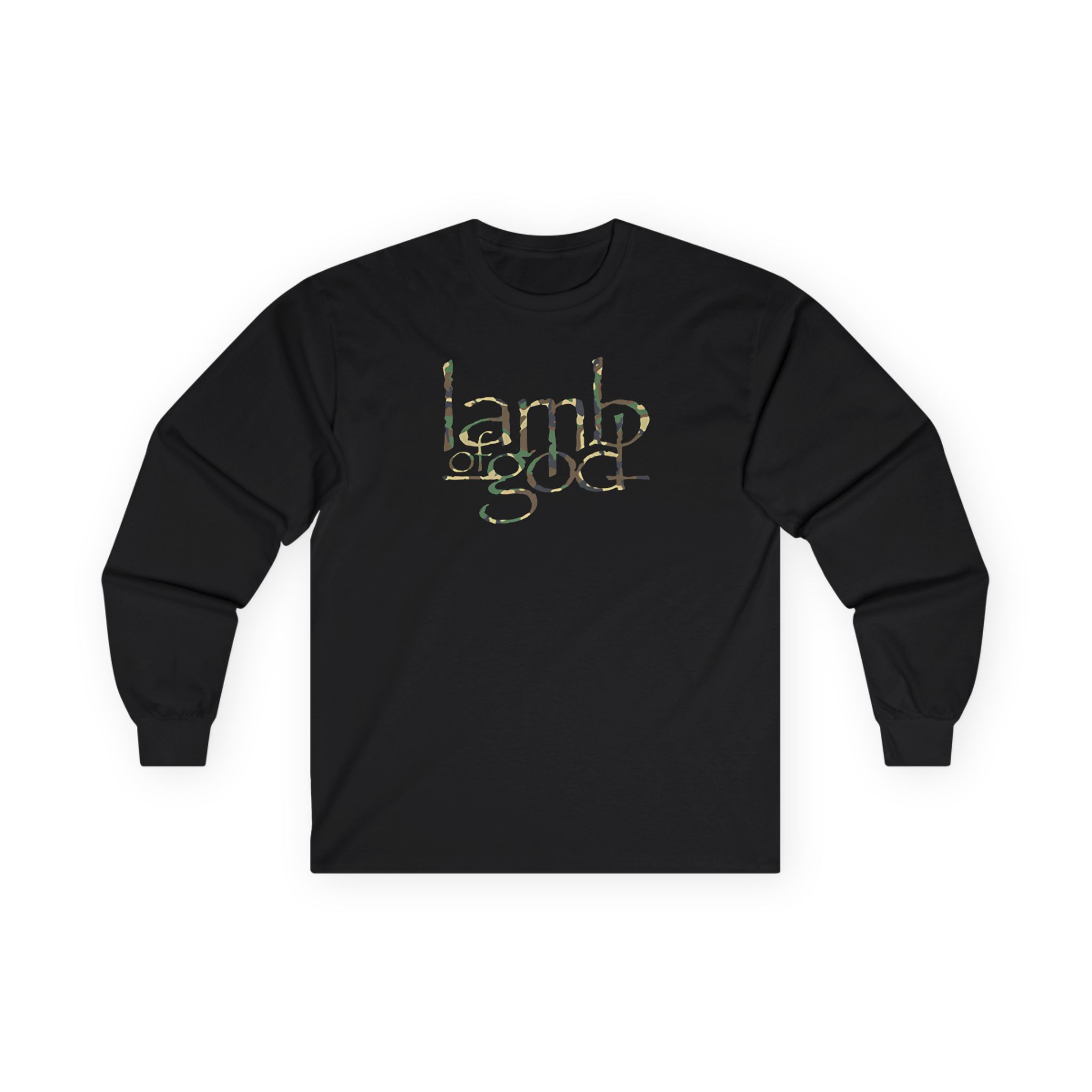Lamb of God Camo Flag Unisex Ultra Cotton Long Sleeve Tee