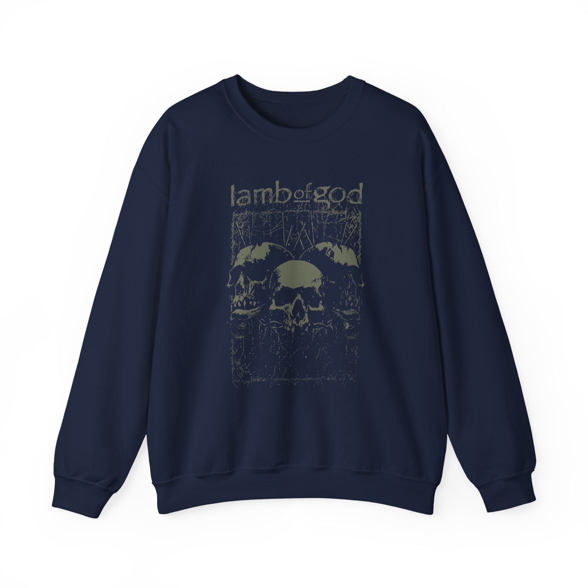 Lamb of God Skull Unisex Heavy Blendâ„¢ Crewneck Sweatshirt