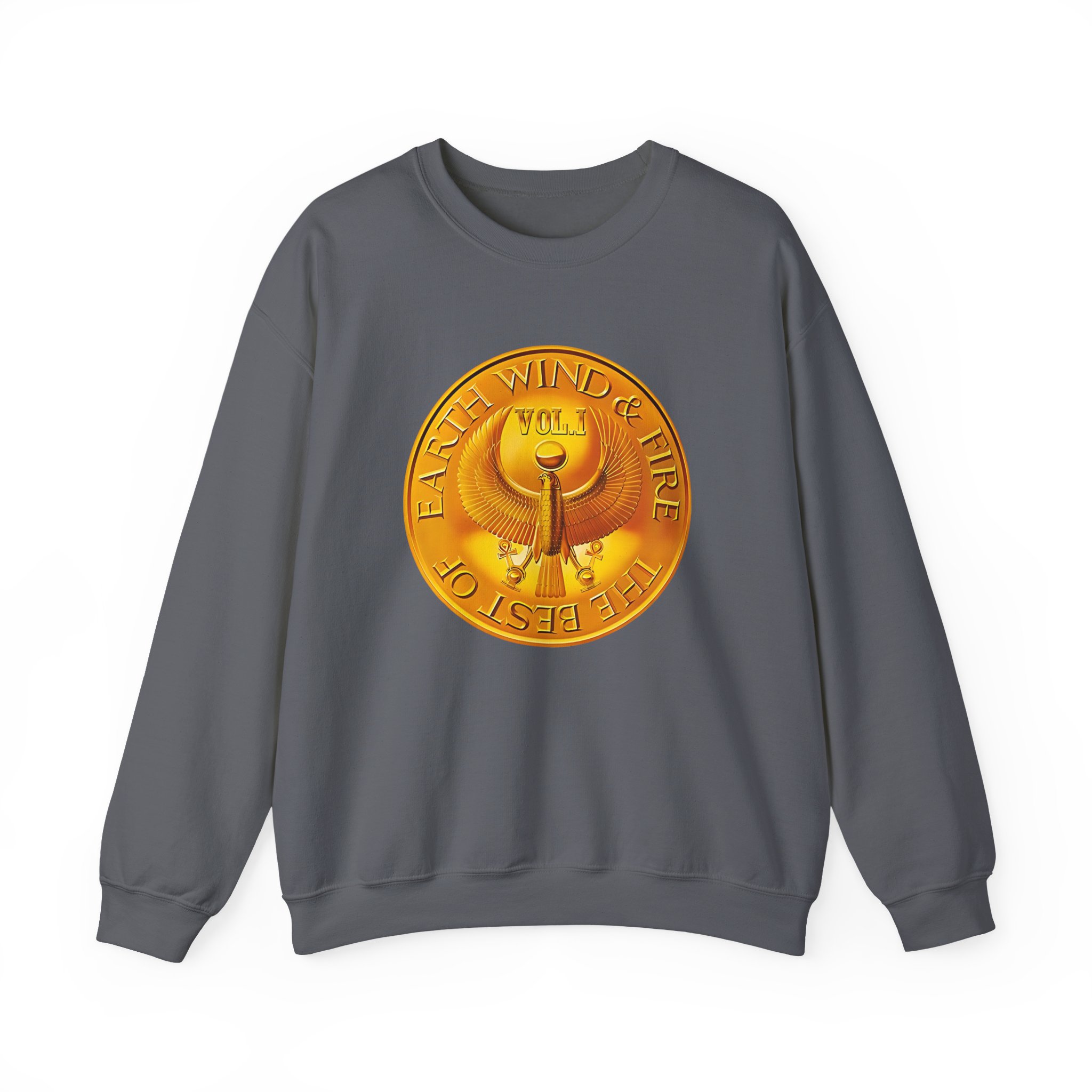 Earth Wind & Fire Medallion Teal Unisex Heavy Blendâ„¢ Crewneck Sweatshirt