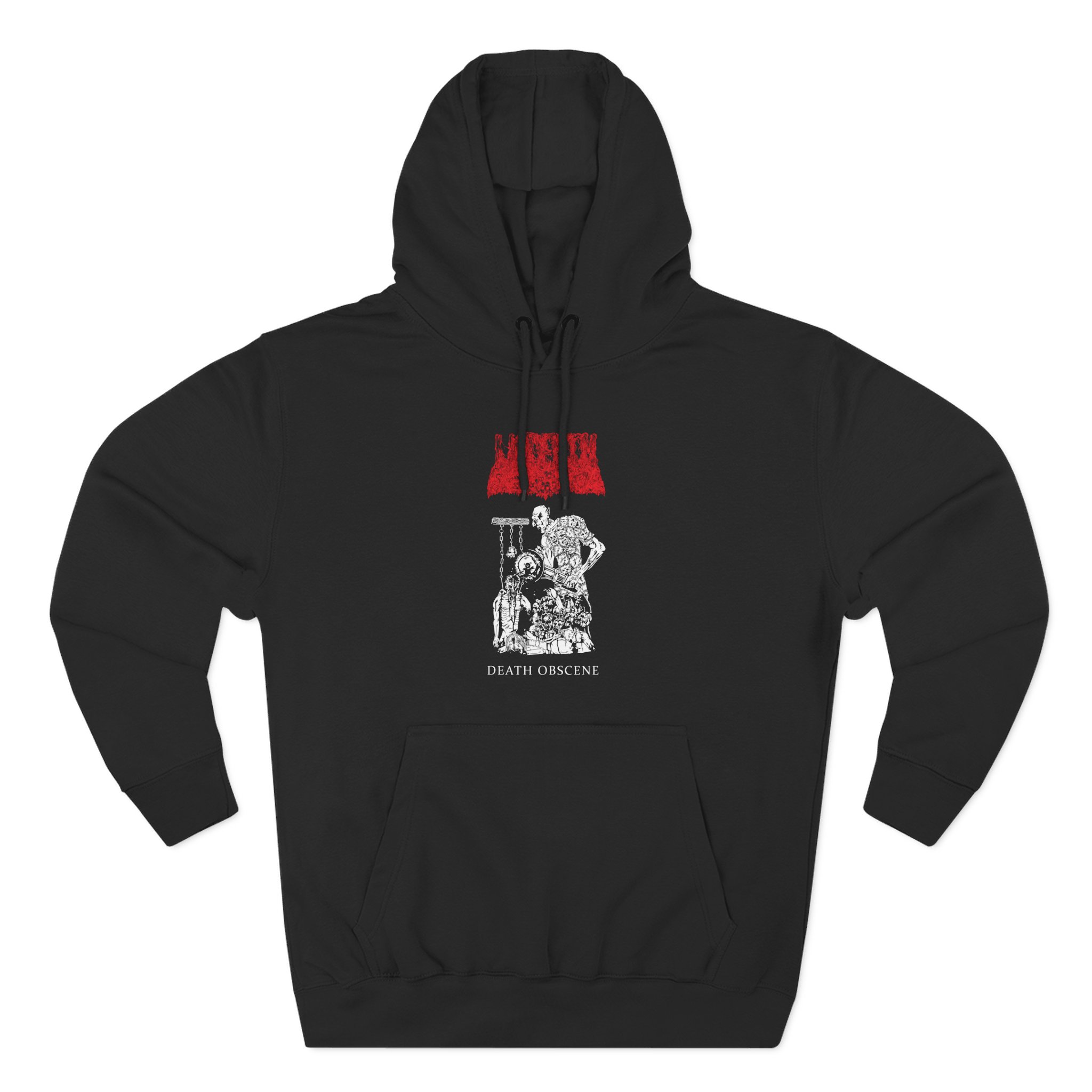 Undeath Death Obscene Three-Panel Fleece Hoodie