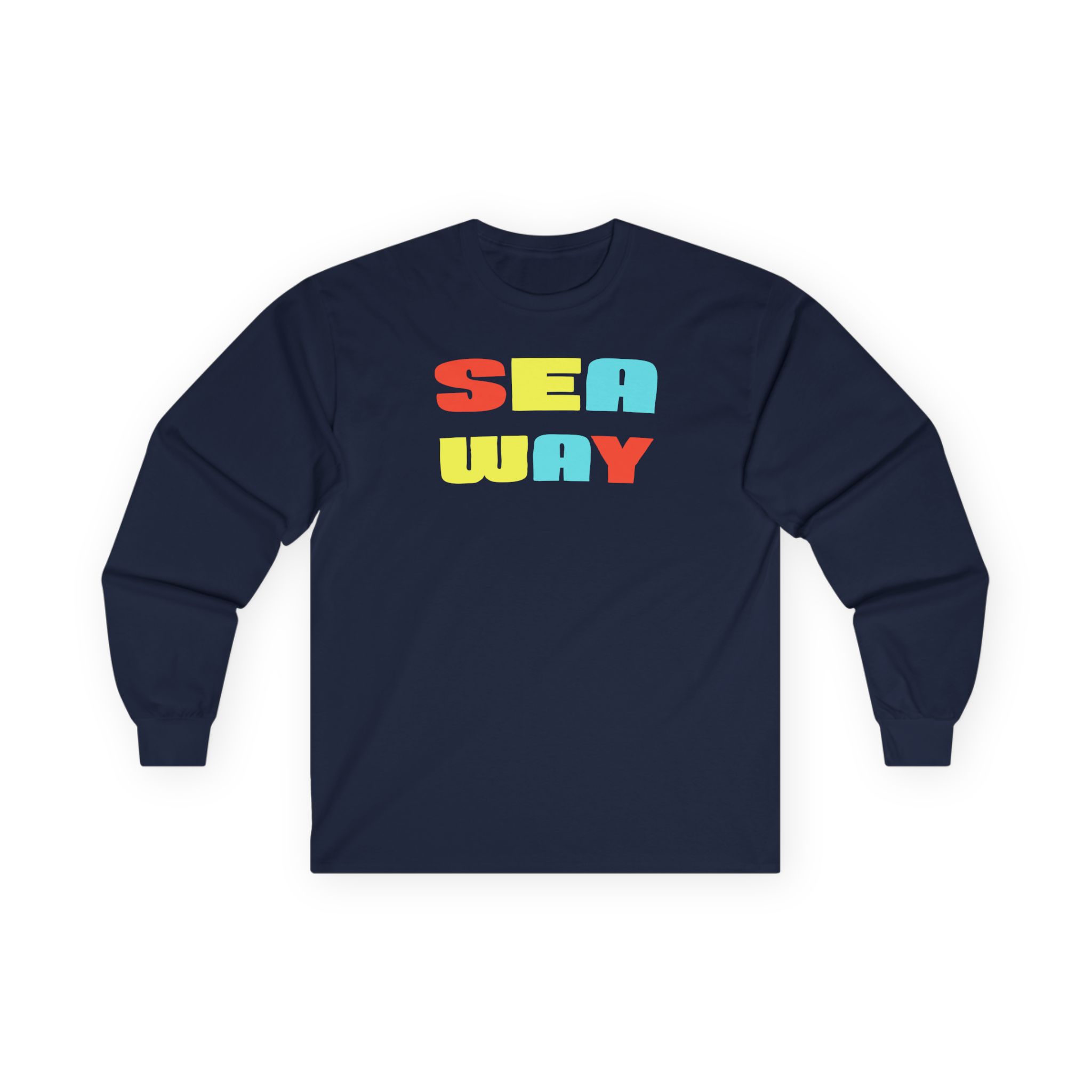 Seaway Big Vibe Stacked Unisex Ultra Cotton Long Sleeve Tee