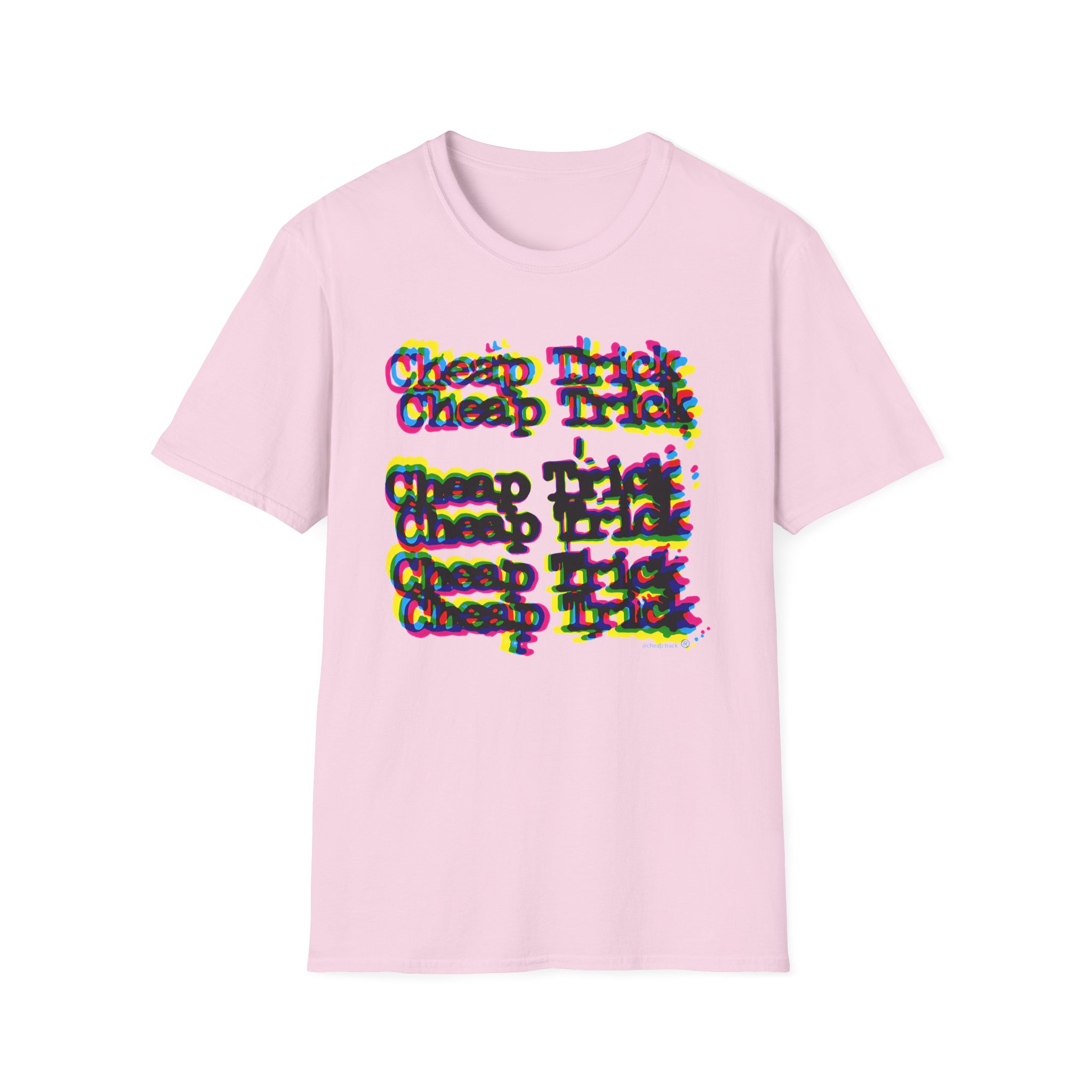 Cheap Trick 3d Logo Unisex Softstyle T-Shirt