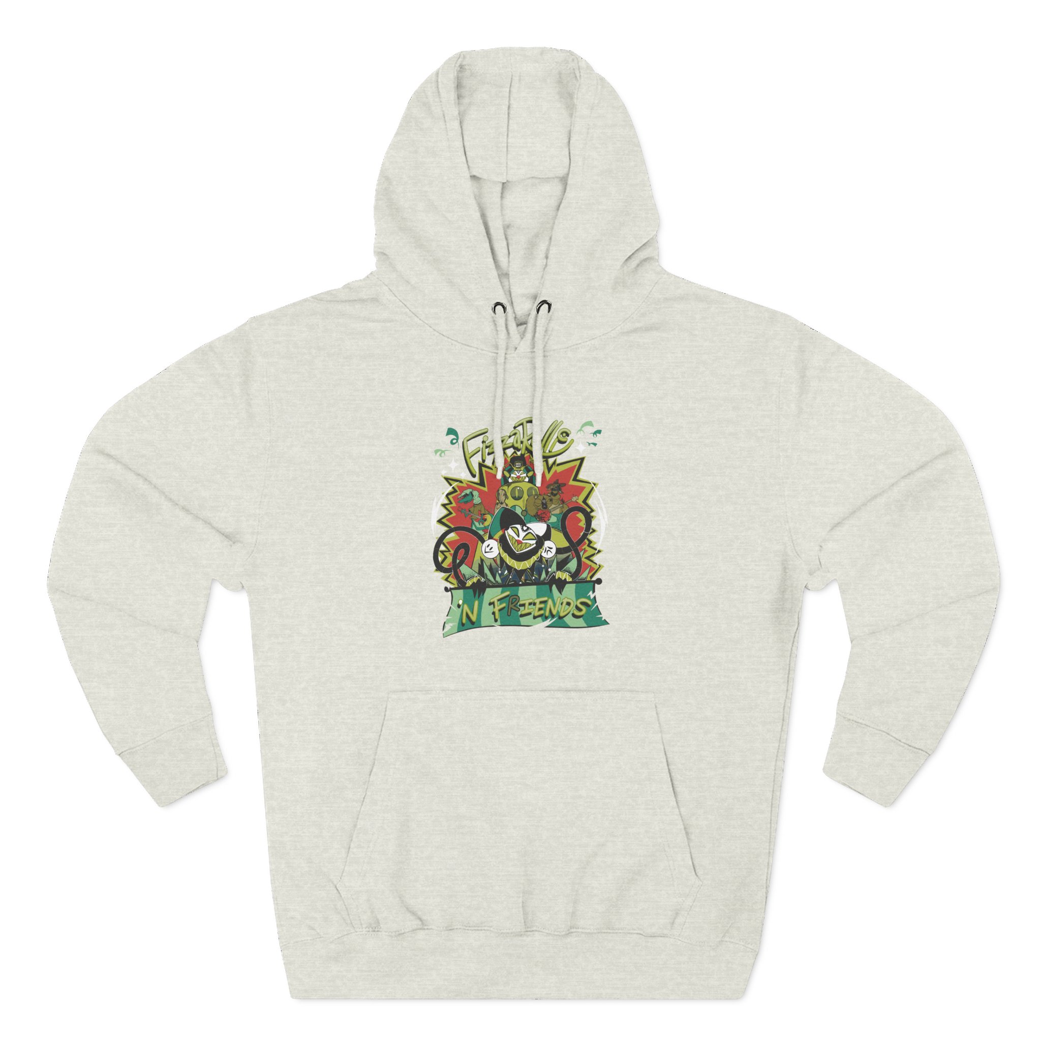 Helluva Boss Fizz N Friends Three-Panel Fleece Hoodie