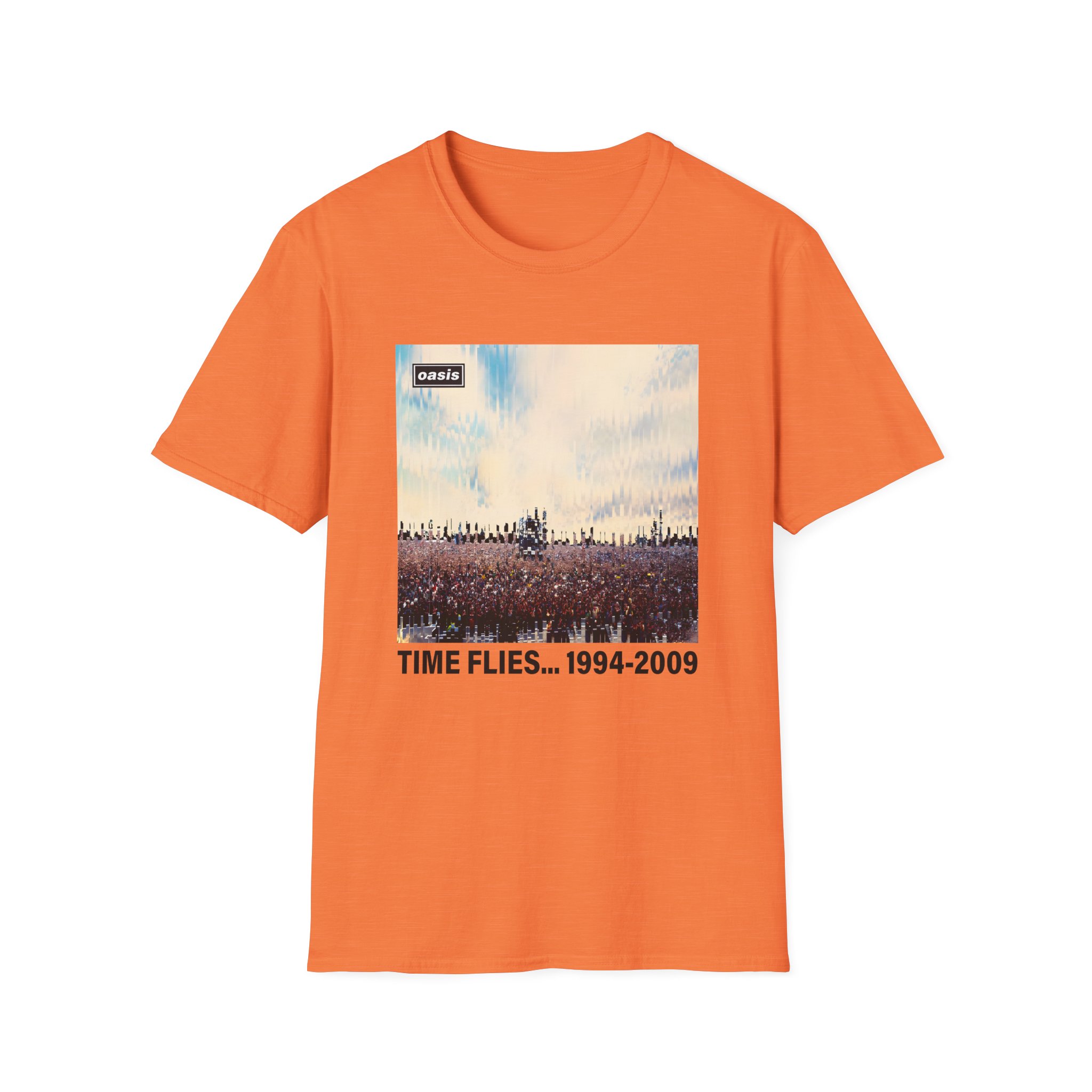 Oasis Time Flies 15th Anniversary Unisex Softstyle T-Shirt