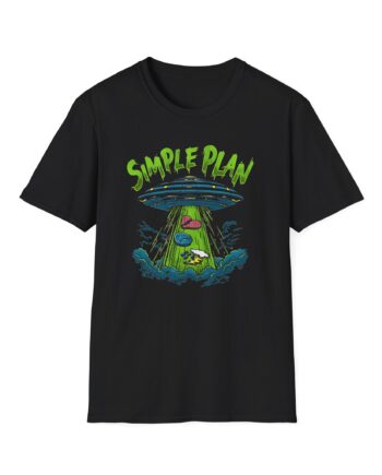 Simple Plan Alien Ufo Unisex Softstyle T-Shirt