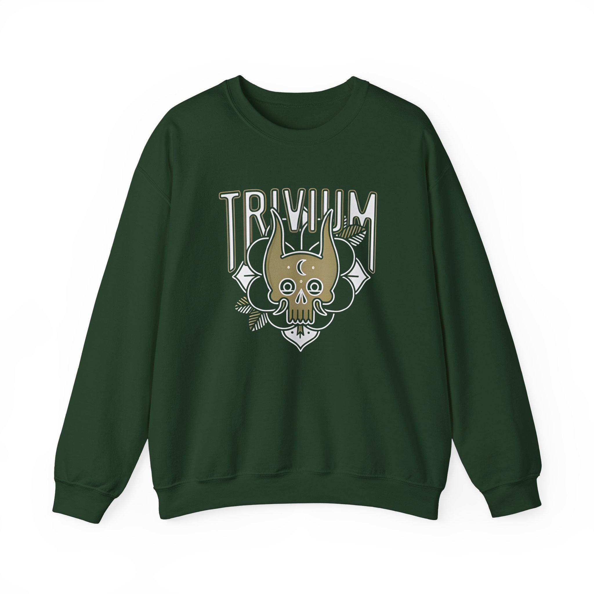 Trivium Rustic Oni Unisex Heavy Blendâ„¢ Crewneck Sweatshirt