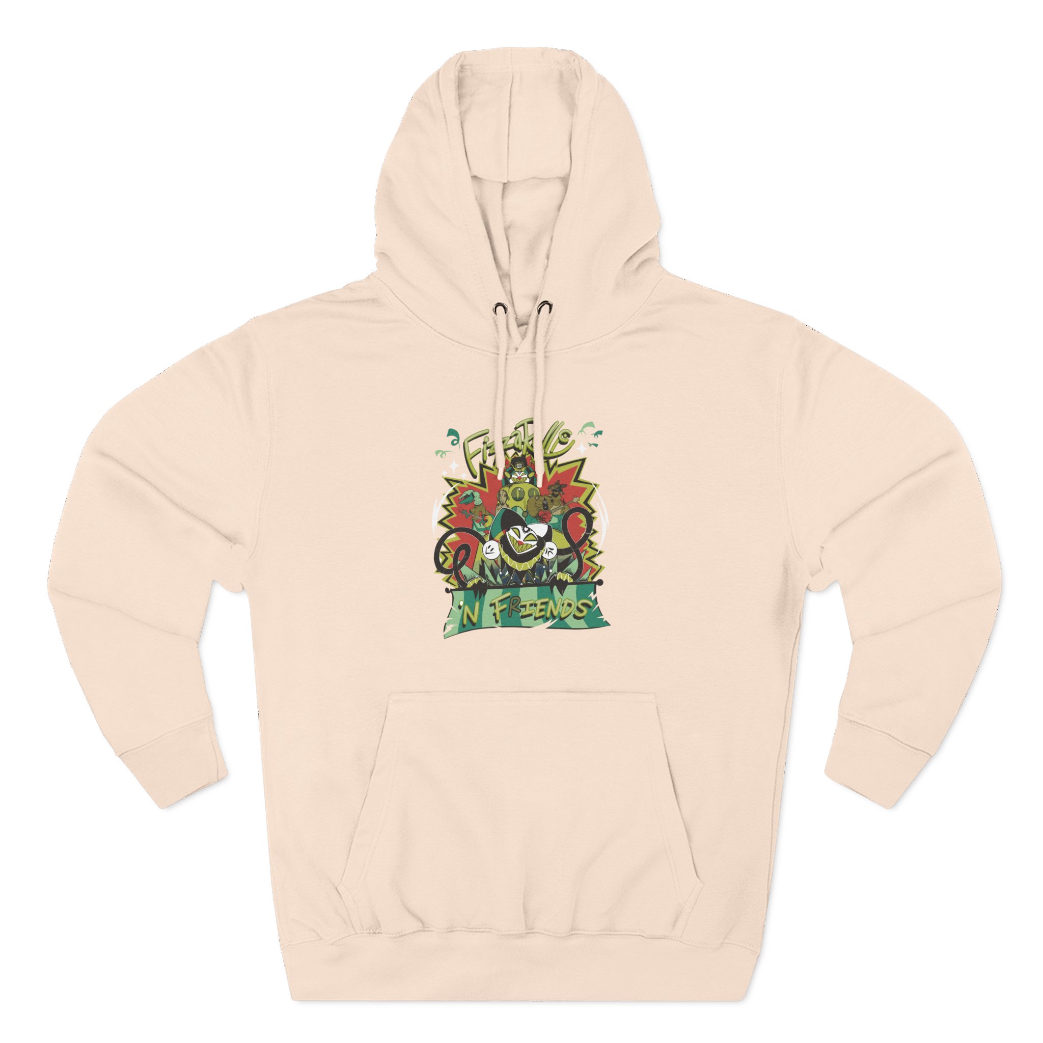 Helluva Boss Fizz N Friends Three-Panel Fleece Hoodie