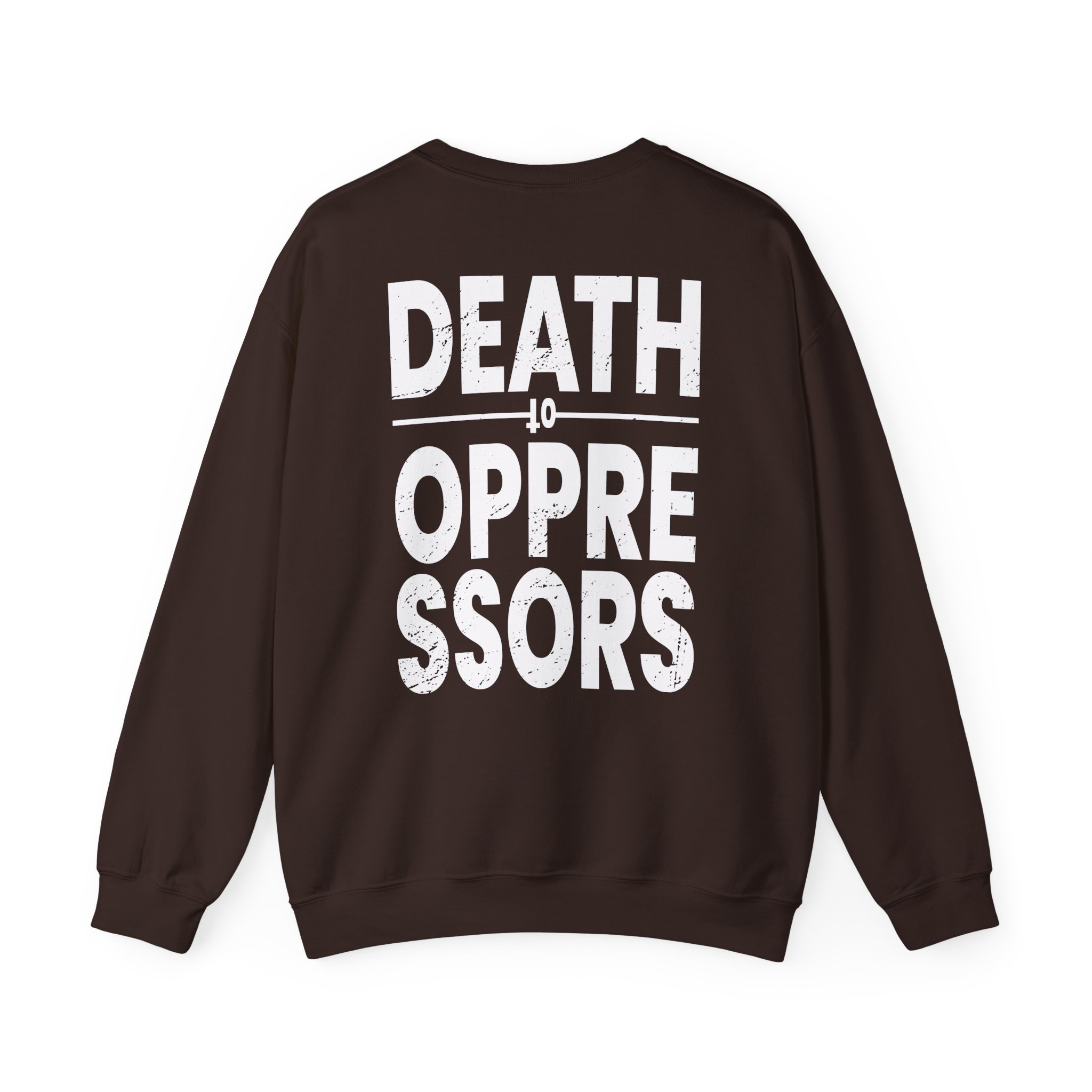 Get the Shot Death to Oppressors Unisex Heavy Blendâ„¢ Crewneck Sweatshirt