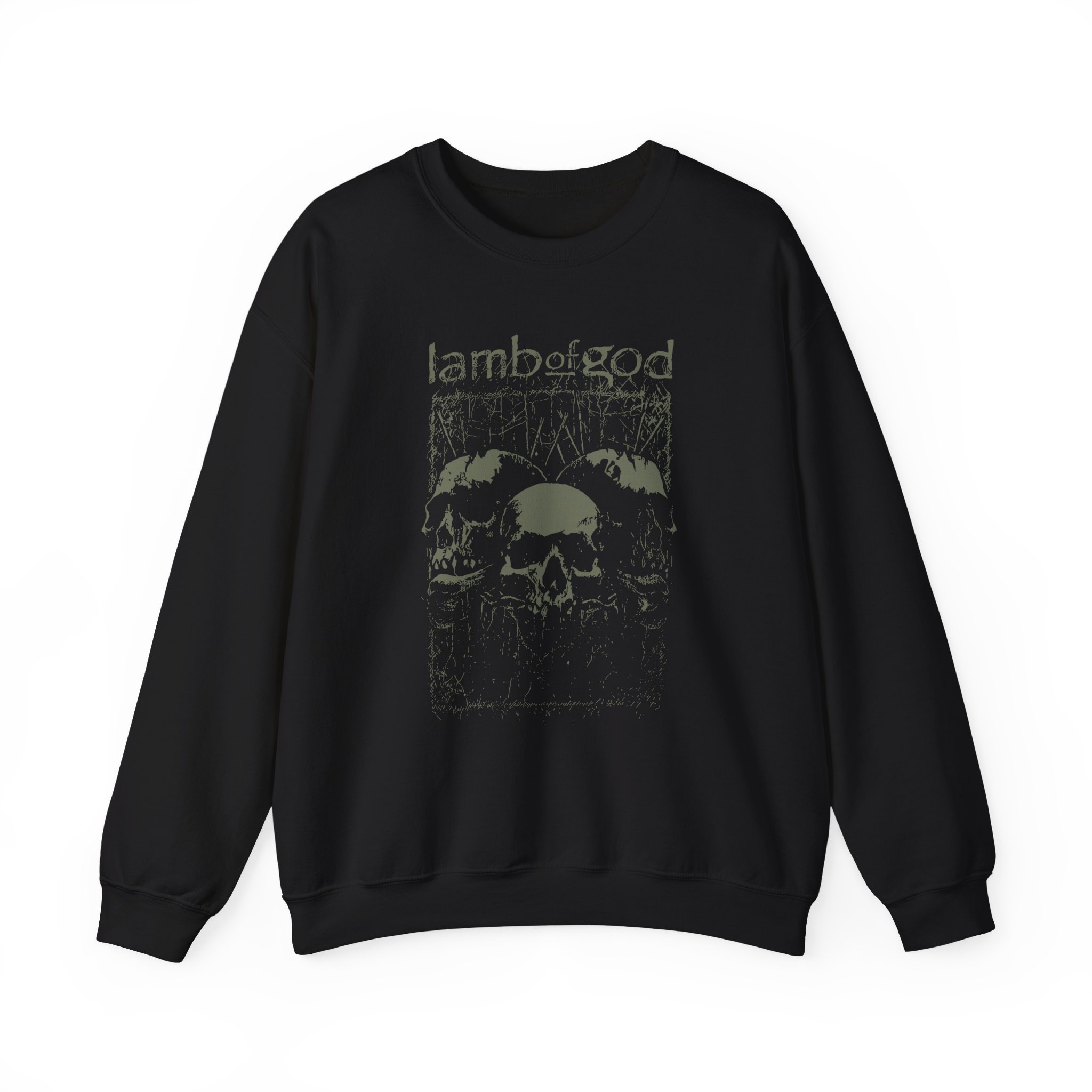 Lamb of God Skull Unisex Heavy Blendâ„¢ Crewneck Sweatshirt