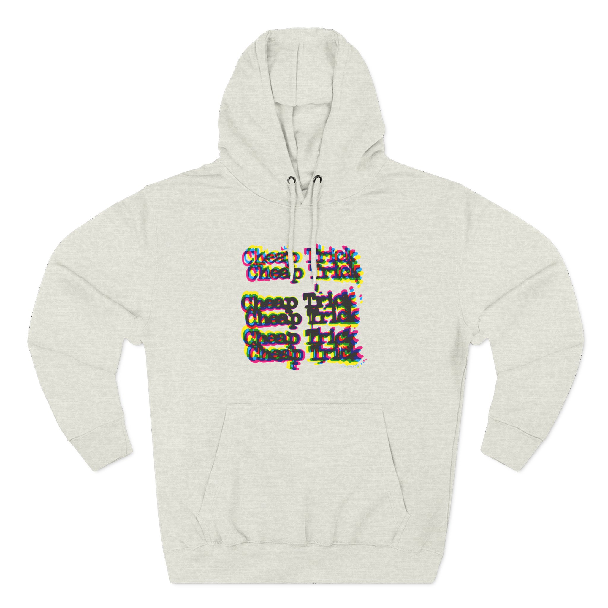 Cheap Trick 3d Logo Three-Panel Fleece Hoodie