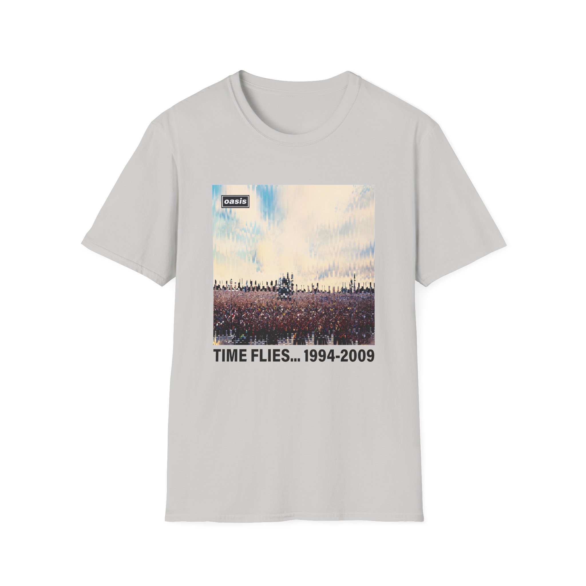 Oasis Time Flies 15th Anniversary Unisex Softstyle T-Shirt