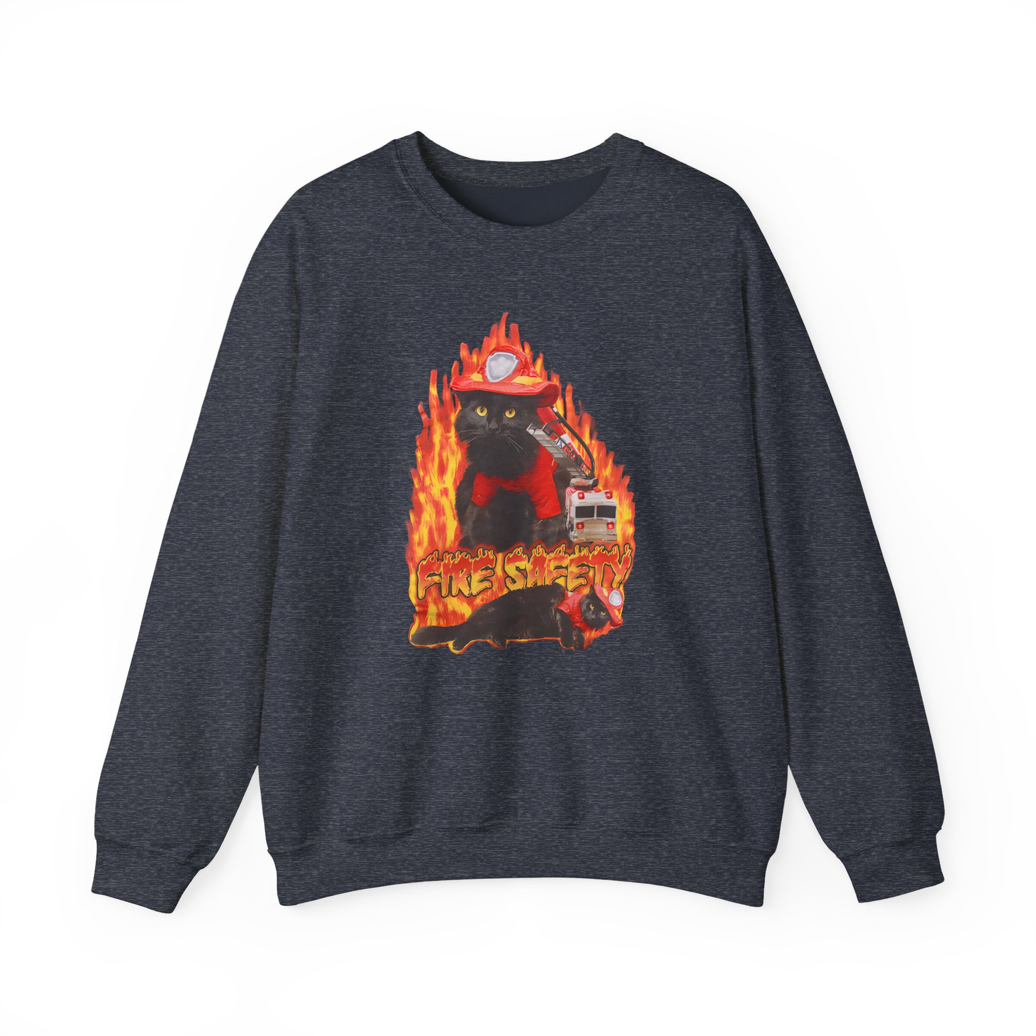 William Osman Fire Safety Unisex Heavy Blendâ„¢ Crewneck Sweatshirt