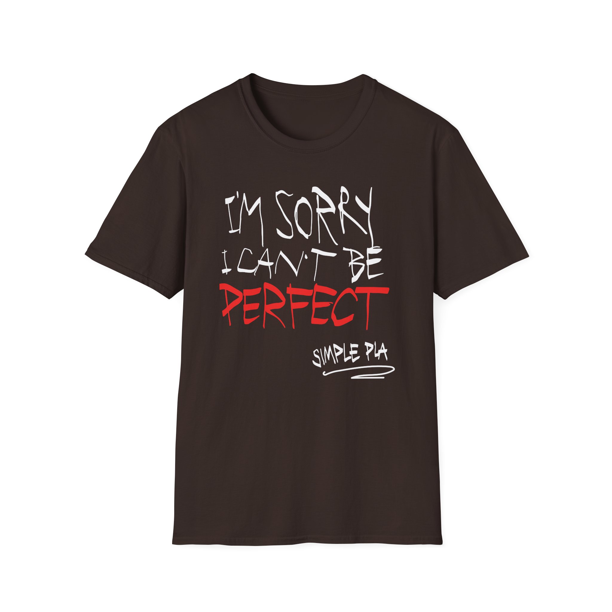 Simple Plan I'm Sorry I Can't Be Perfect Unisex Softstyle T-Shirt