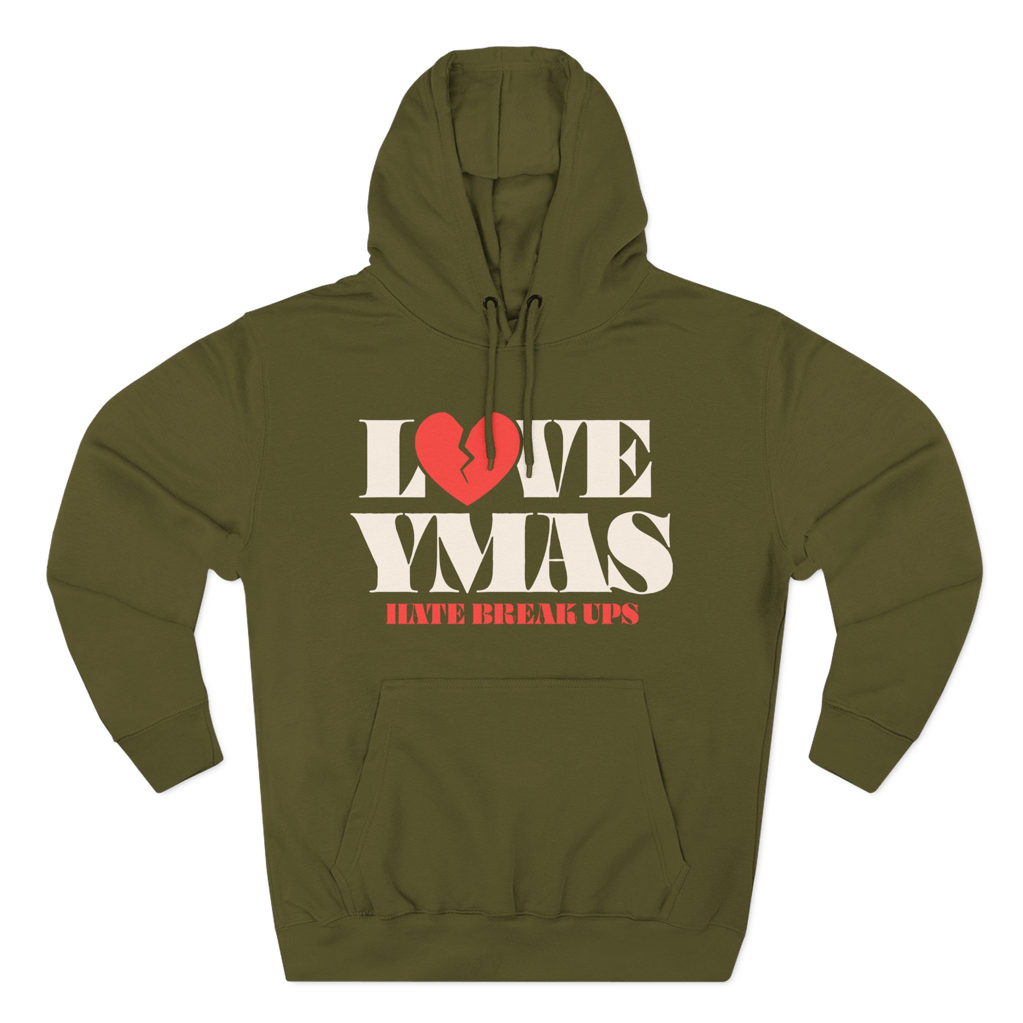 You Me at Six Love Ymas, Hate Breakups Three-Panel Fleece Hoodie