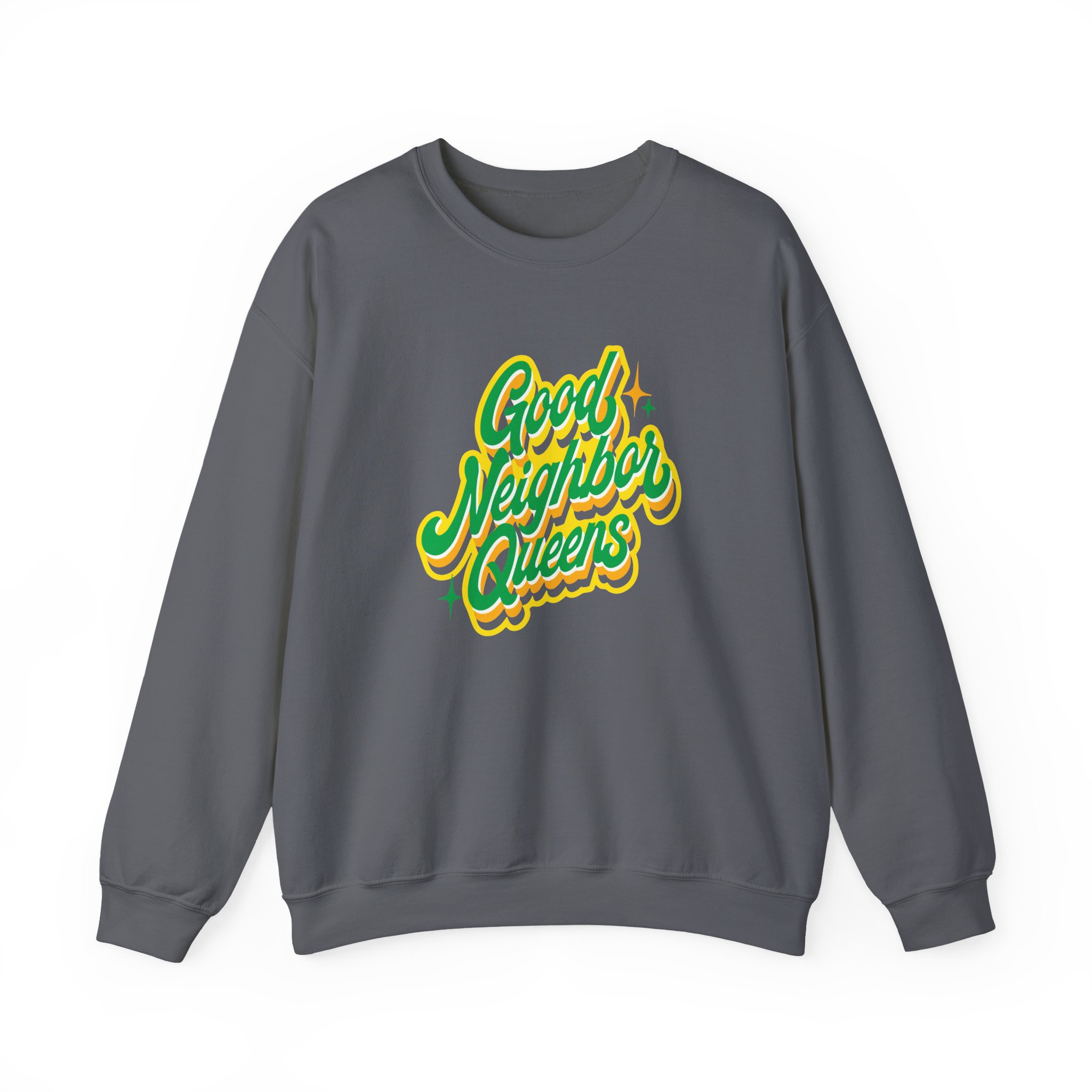 Good Neighbours Queens Unisex Heavy Blendâ„¢ Crewneck Sweatshirt