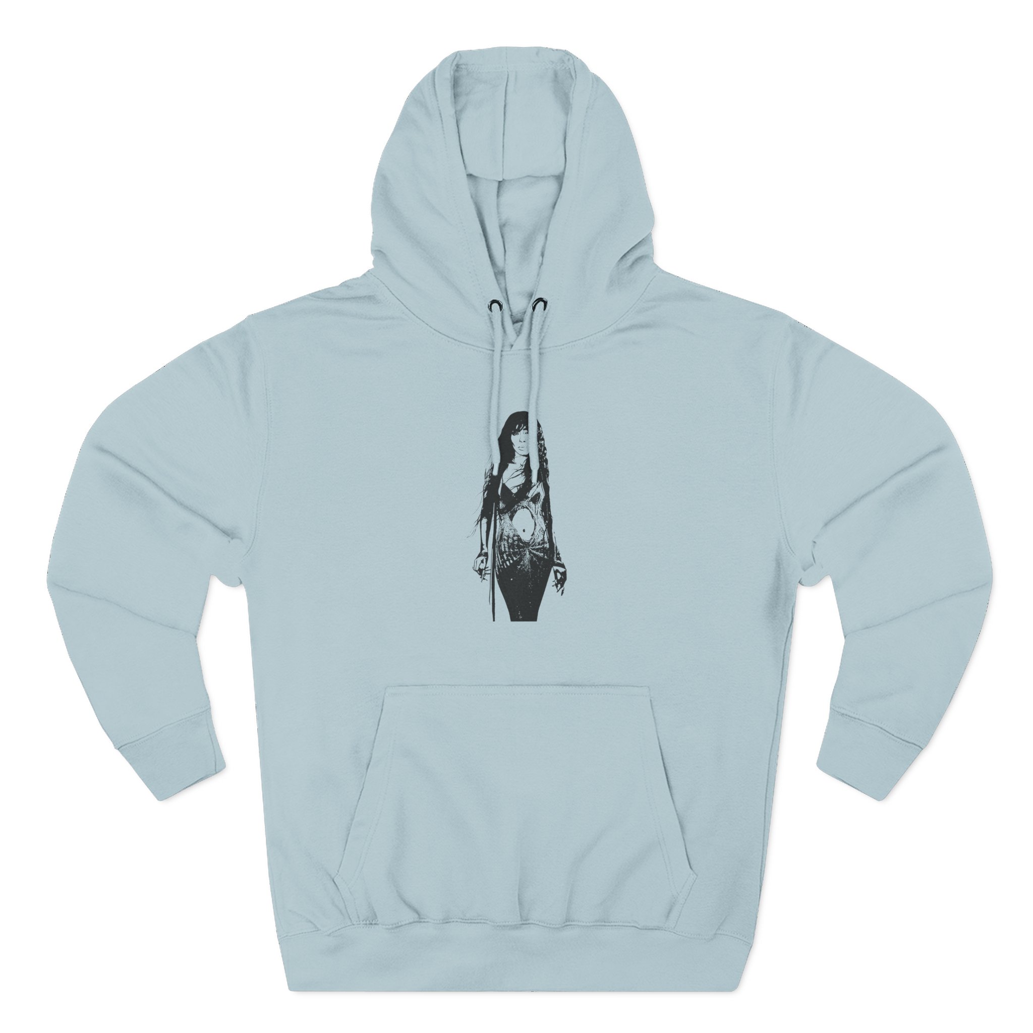 Loreen Three-Panel Fleece Hoodie