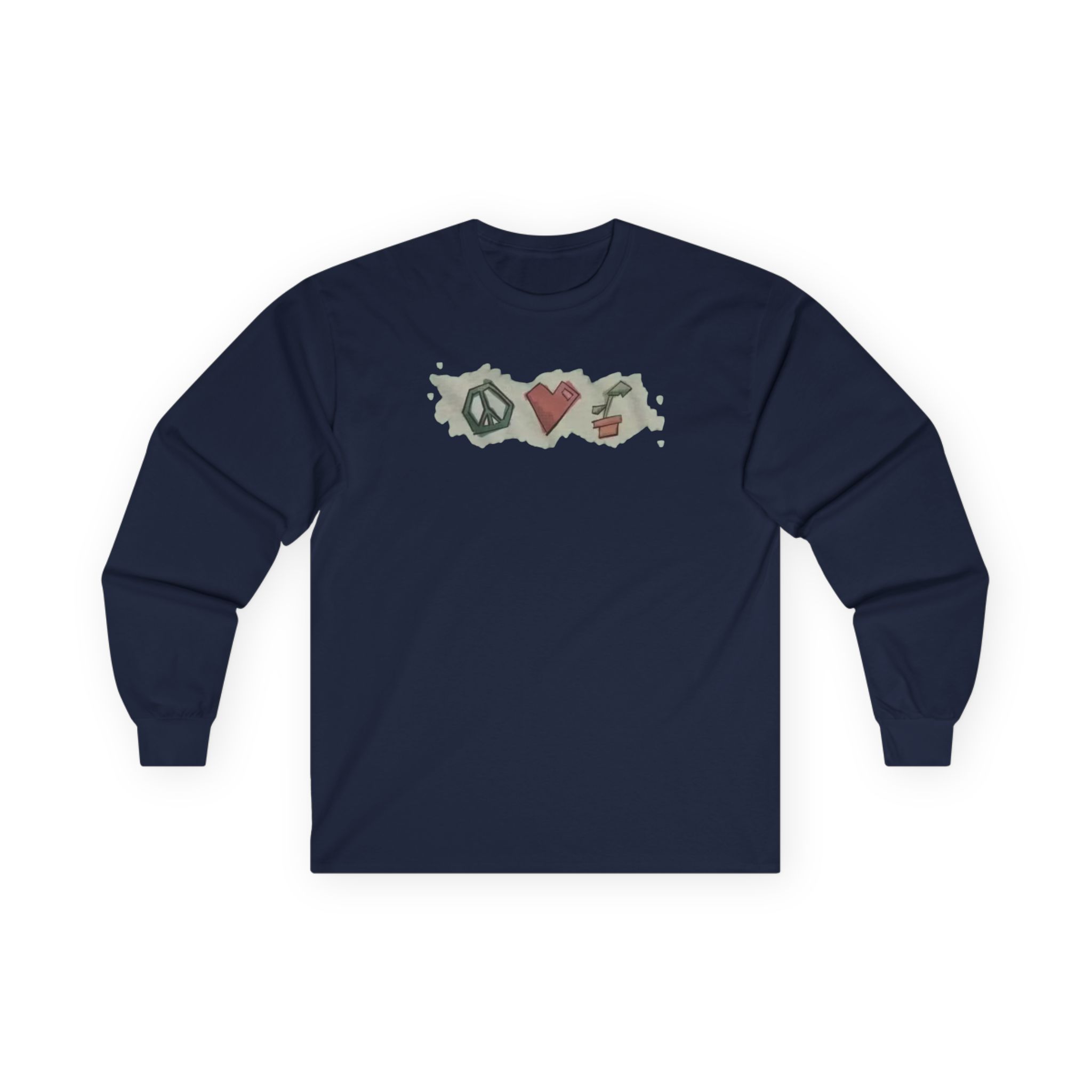 Mumbo Jumbo Peace, Love and Plants Unisex Ultra Cotton Long Sleeve Tee