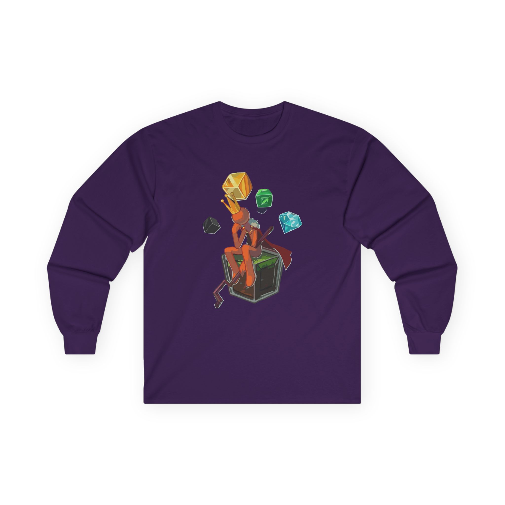 Alan Becker King Orange Unisex Ultra Cotton Long Sleeve Tee