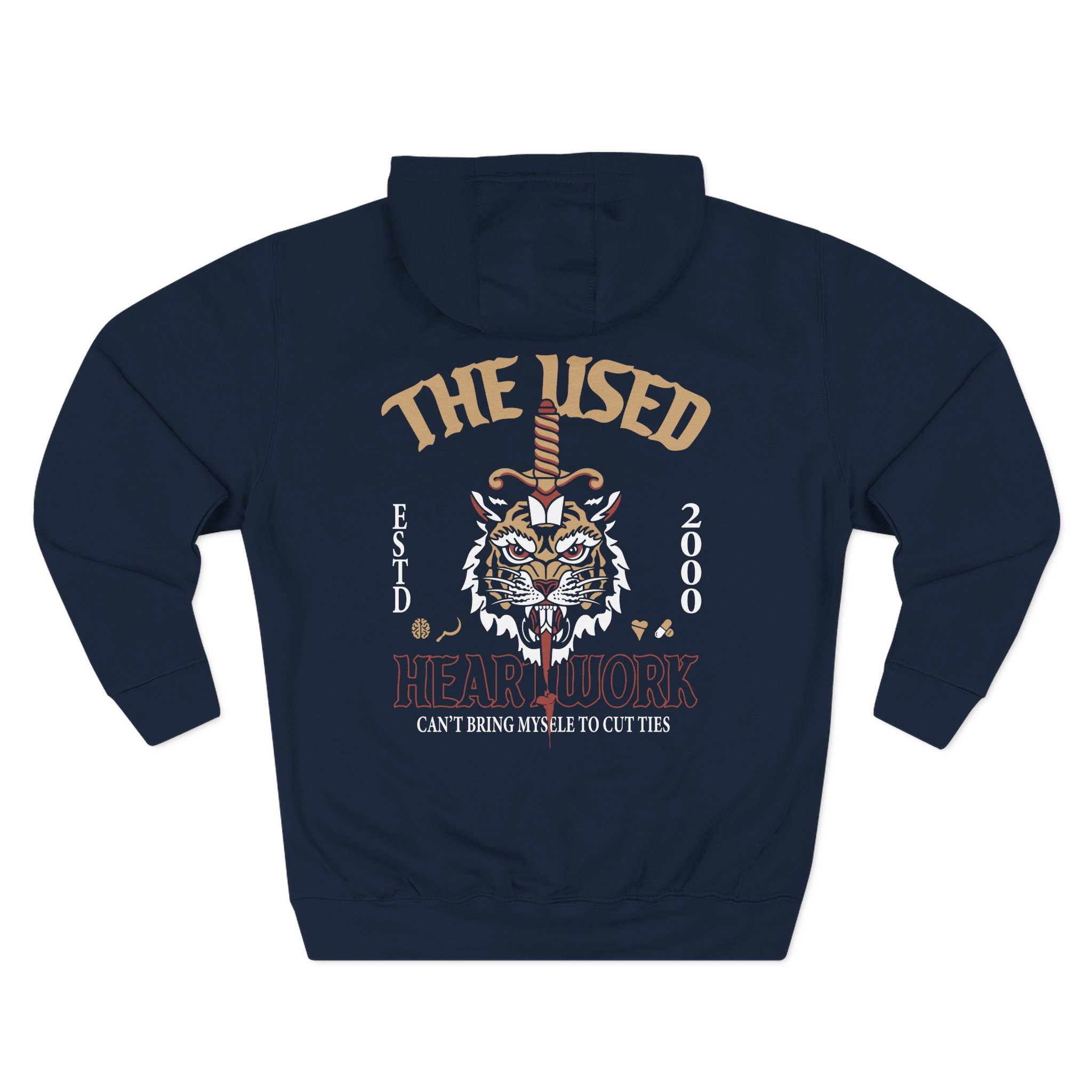 The Used Self Titled 25 Year Three-Panel Fleece Hoodie