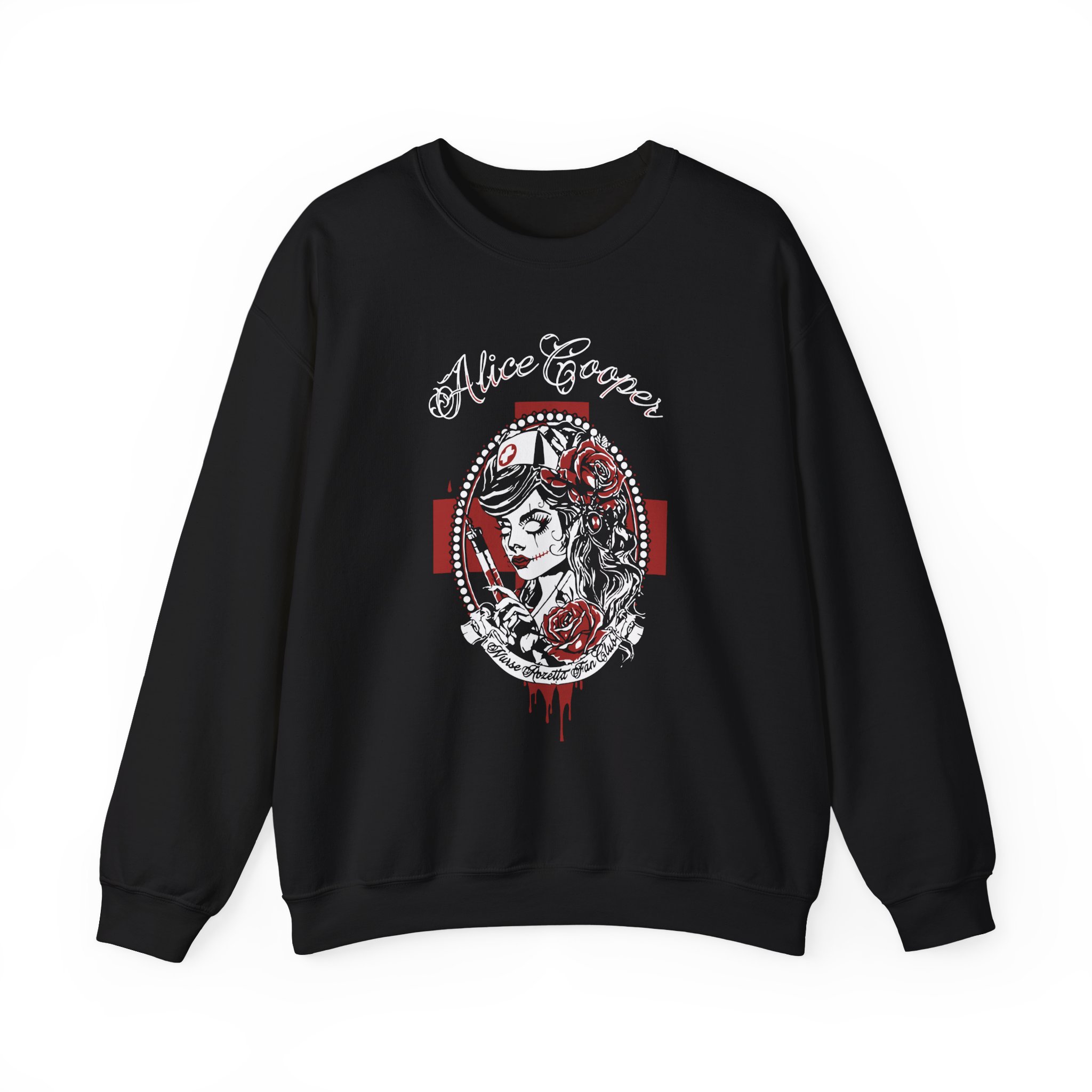 Alice Cooper Nurse Rosetta Unisex Heavy Blendâ„¢ Crewneck Sweatshirt