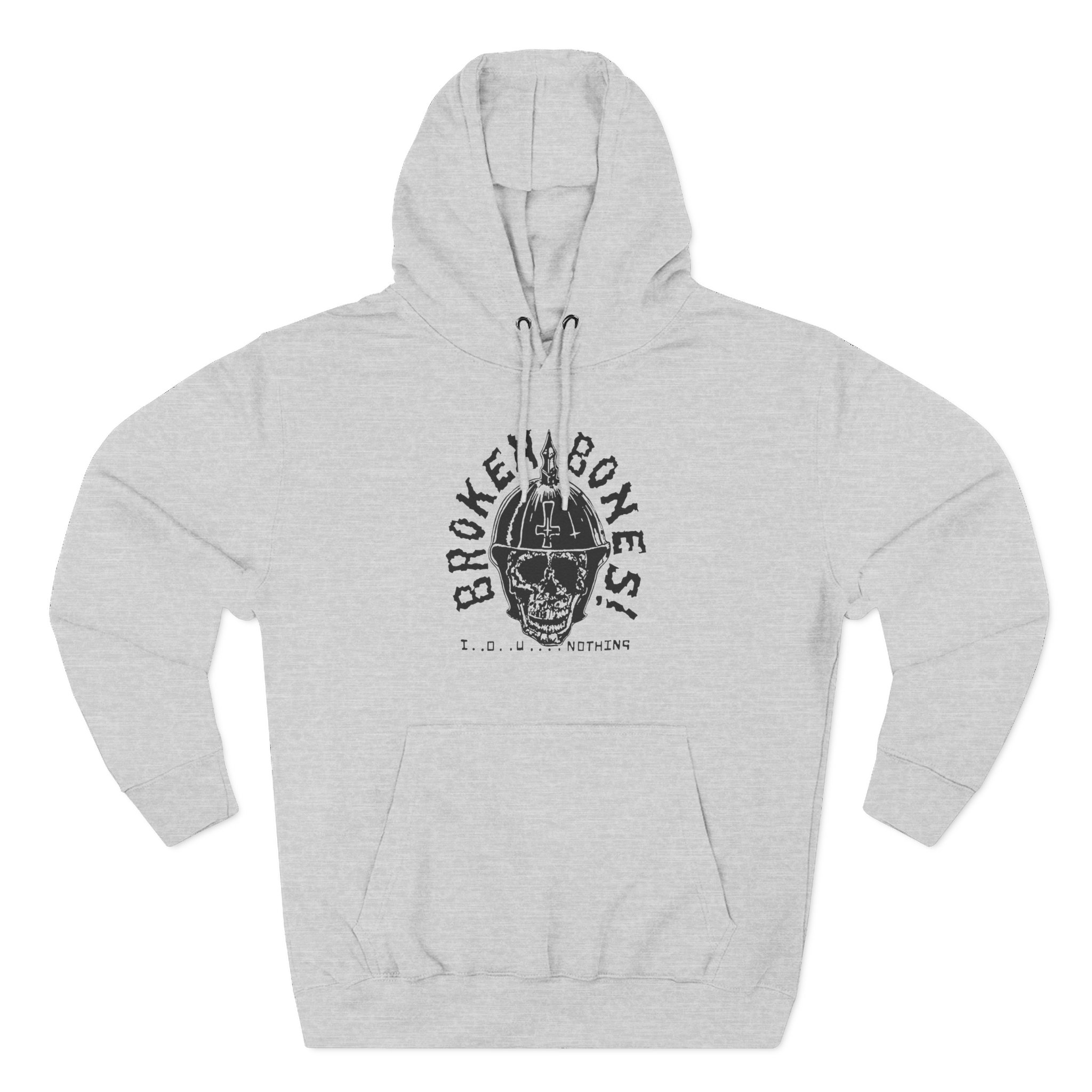 Broken Bones IOU Nothing Three-Panel Fleece Hoodie