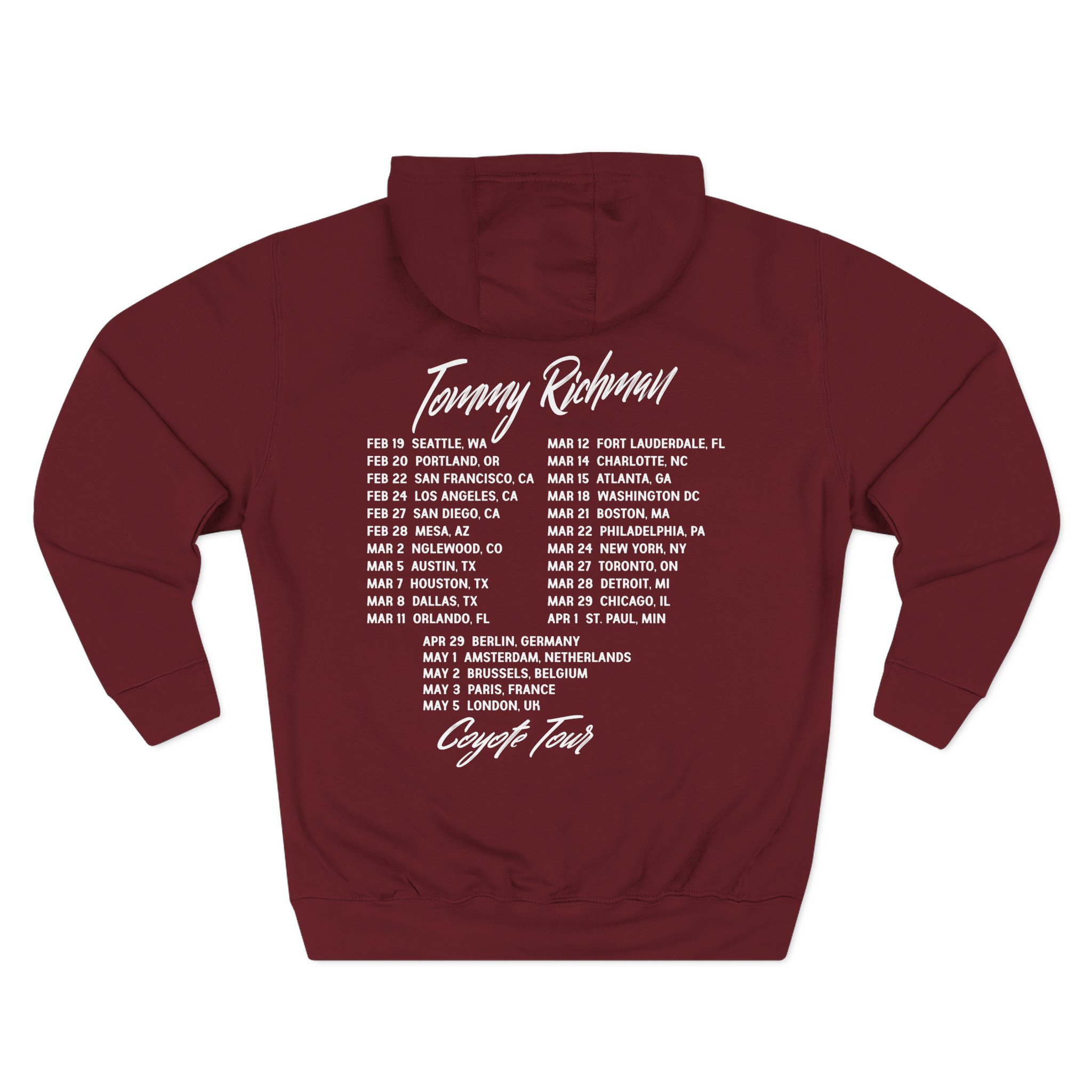 Tommy Richman Coyote Tour Three-Panel Fleece Hoodie