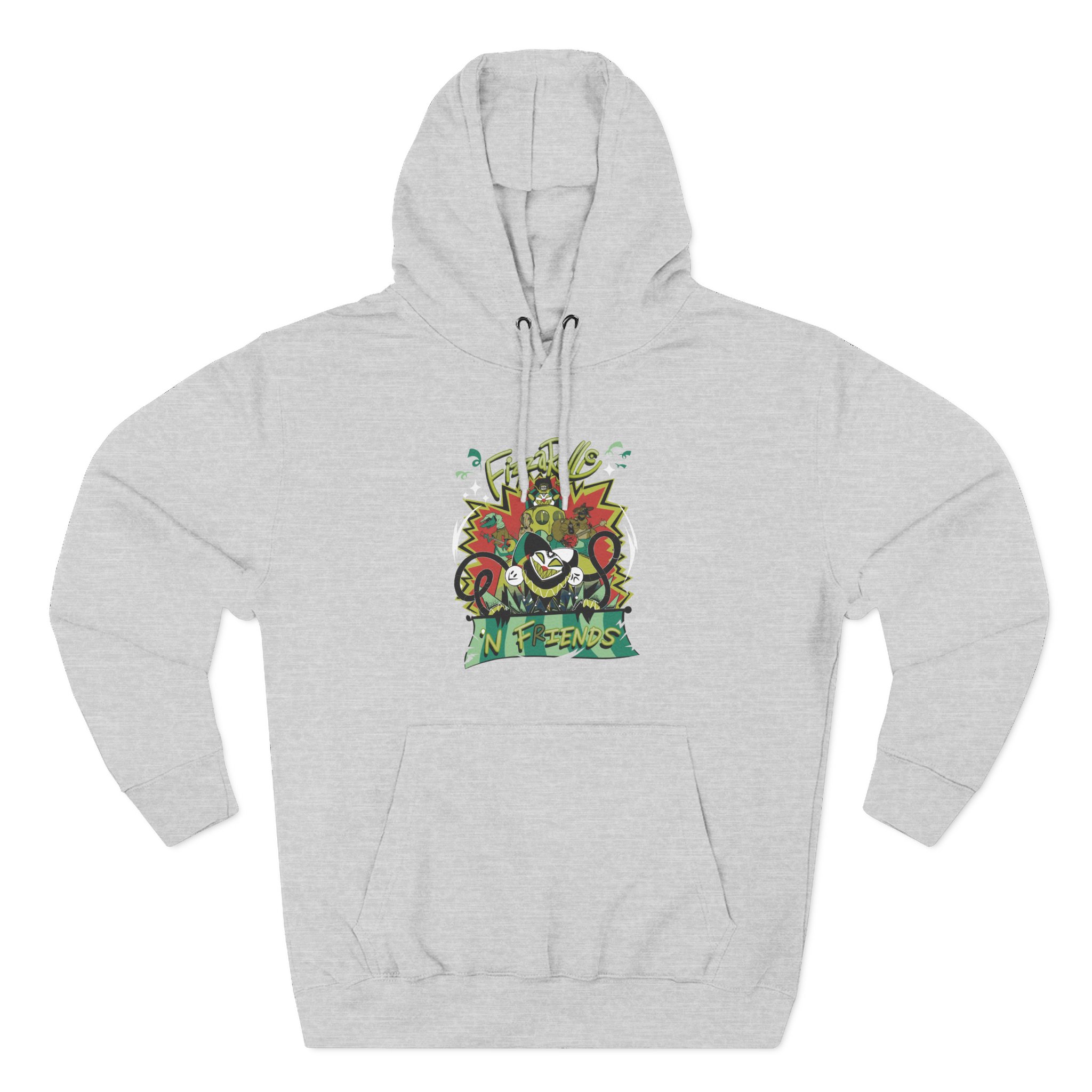 Helluva Boss Fizz N Friends Three-Panel Fleece Hoodie