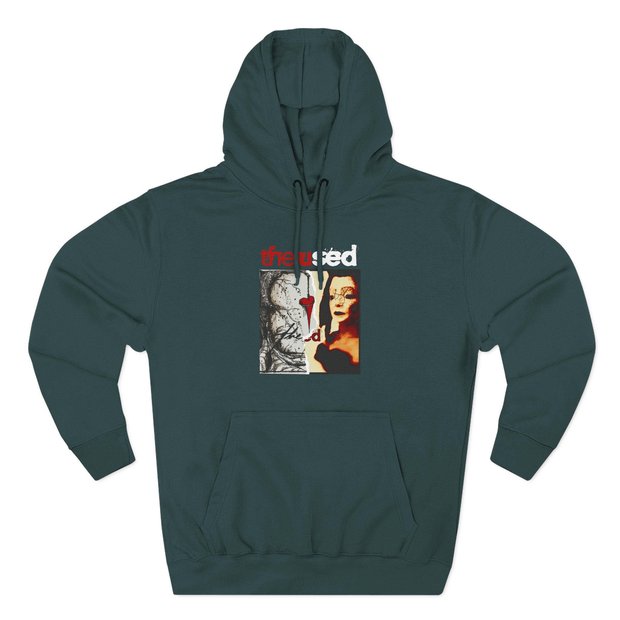 The Used Split Three-Panel Fleece Hoodie