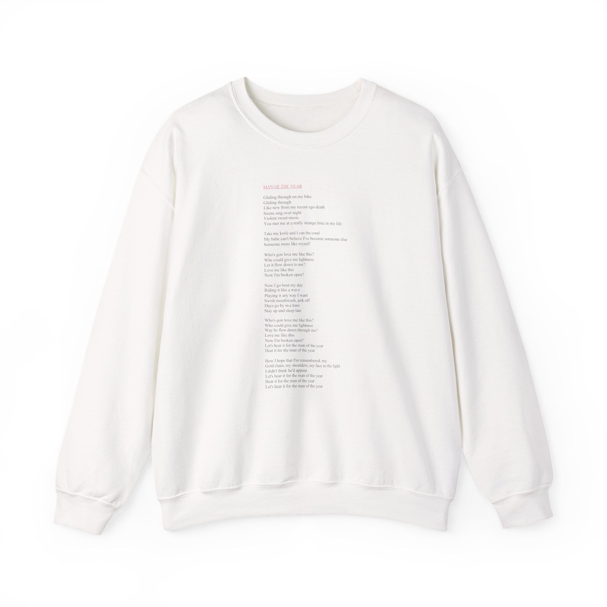 Lorde Moty Lyric Unisex Heavy Blendâ„¢ Crewneck Sweatshirt