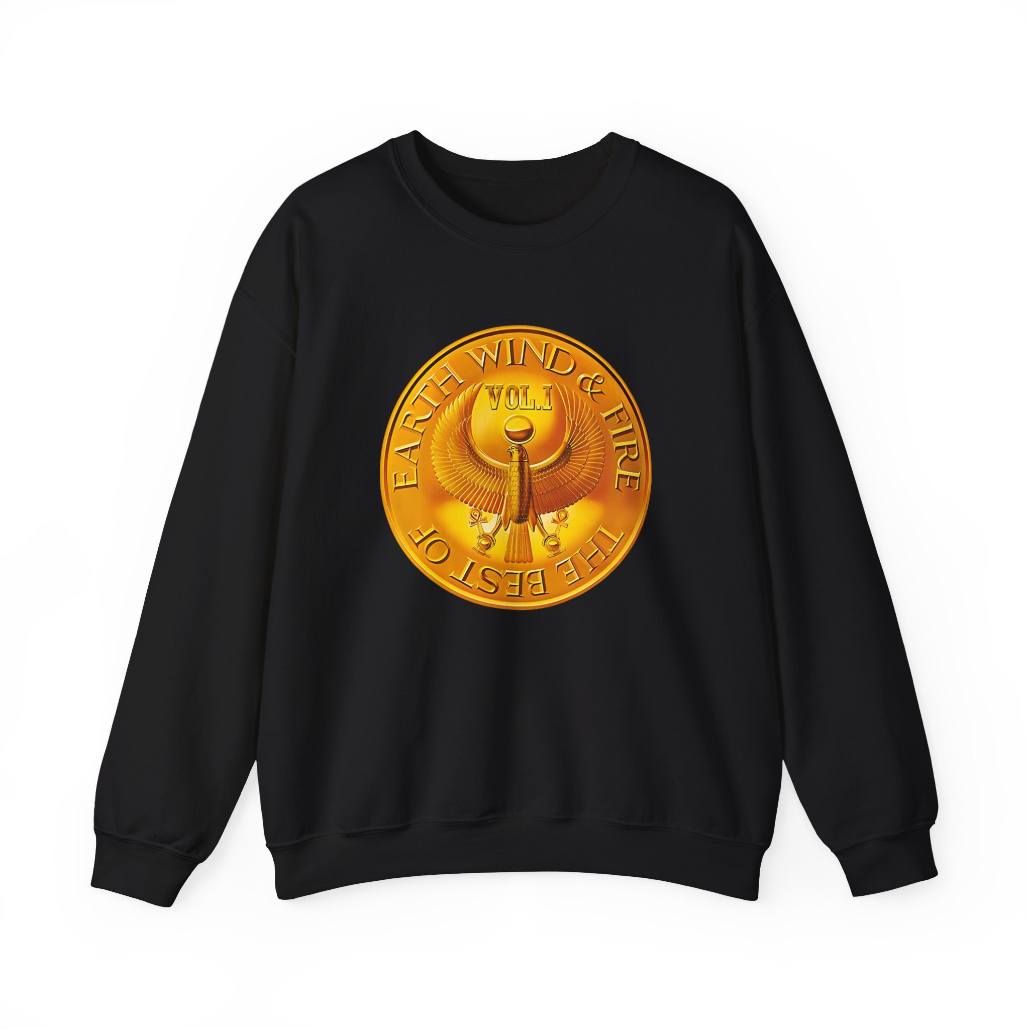 Earth Wind & Fire Medallion Teal Unisex Heavy Blendâ„¢ Crewneck Sweatshirt