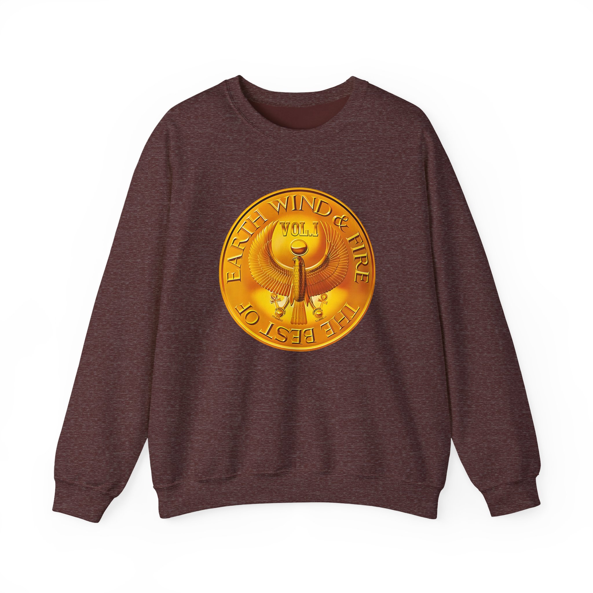 Earth Wind & Fire Medallion Teal Unisex Heavy Blendâ„¢ Crewneck Sweatshirt
